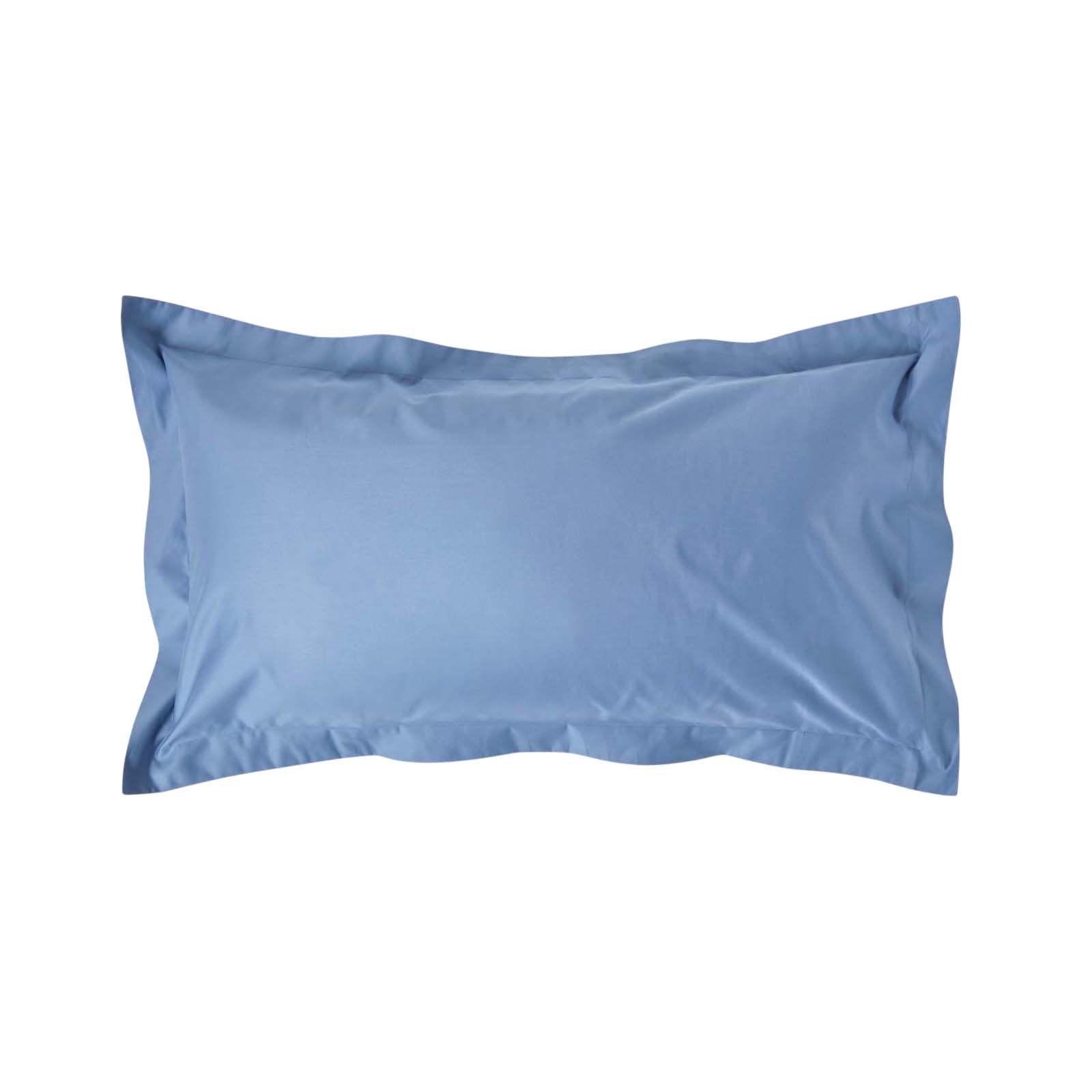 Homescapes Egyptian Cotton Sateen Oxford King Size Pillowcase - Pale Blue