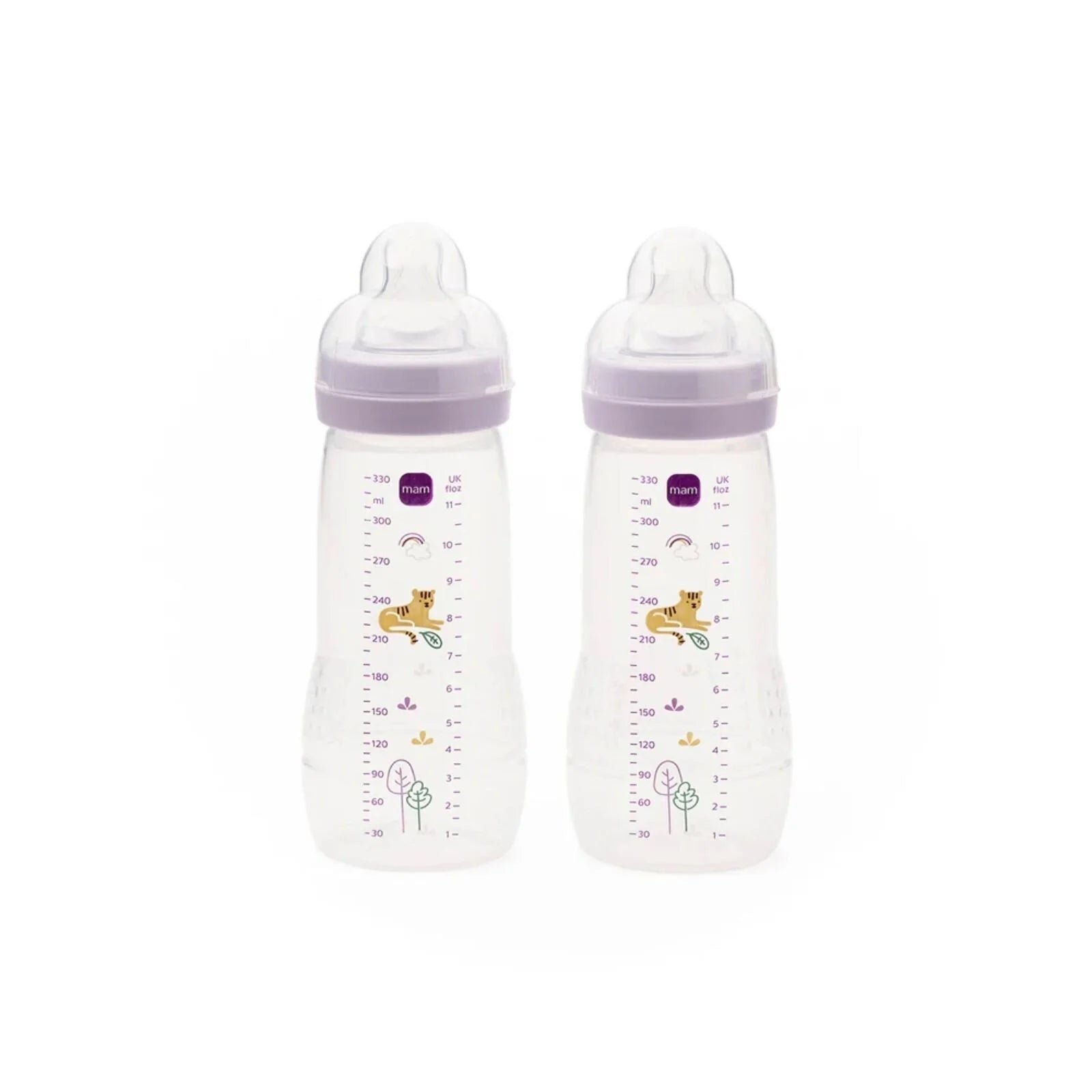 MAM Pack of 2 Easy Active Baby Bottles 330 ml - Multicolour