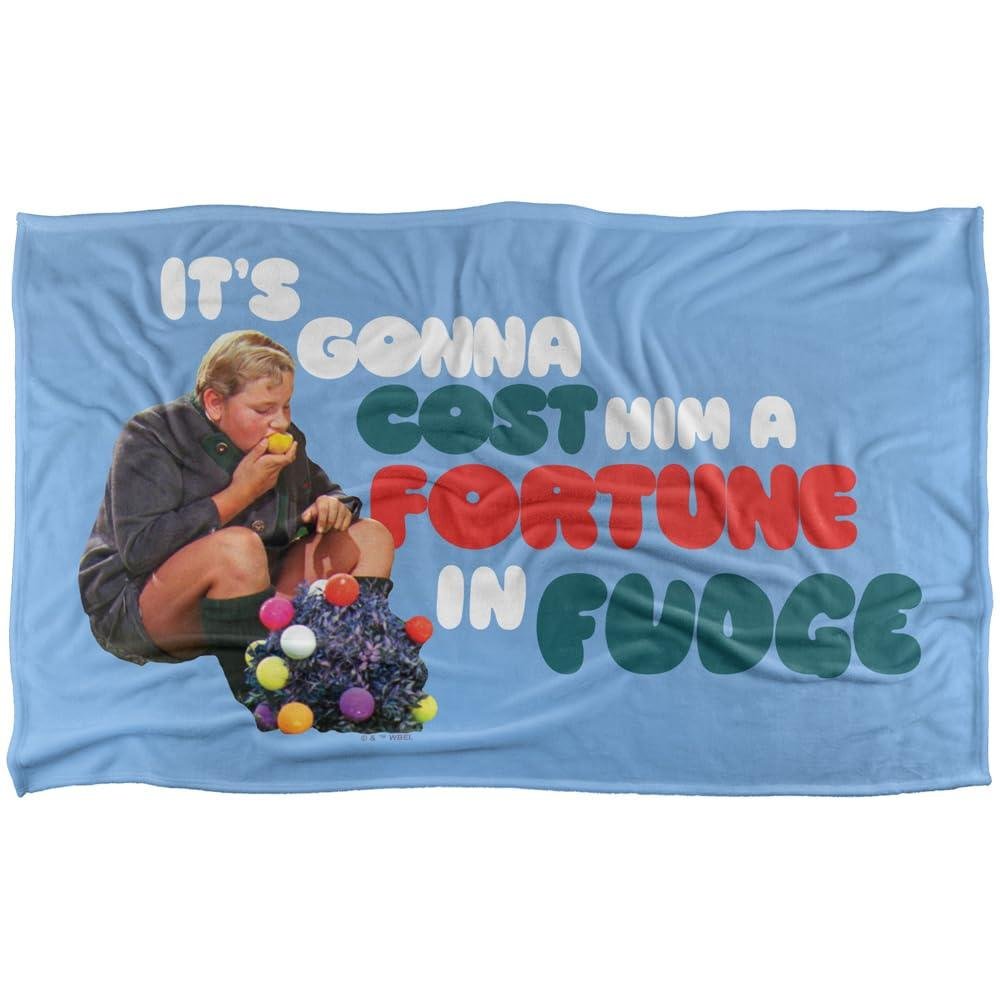 Willy Wonka & The Chocolate Factory Fortune In Fudge Blanket - 127cm x 152cm