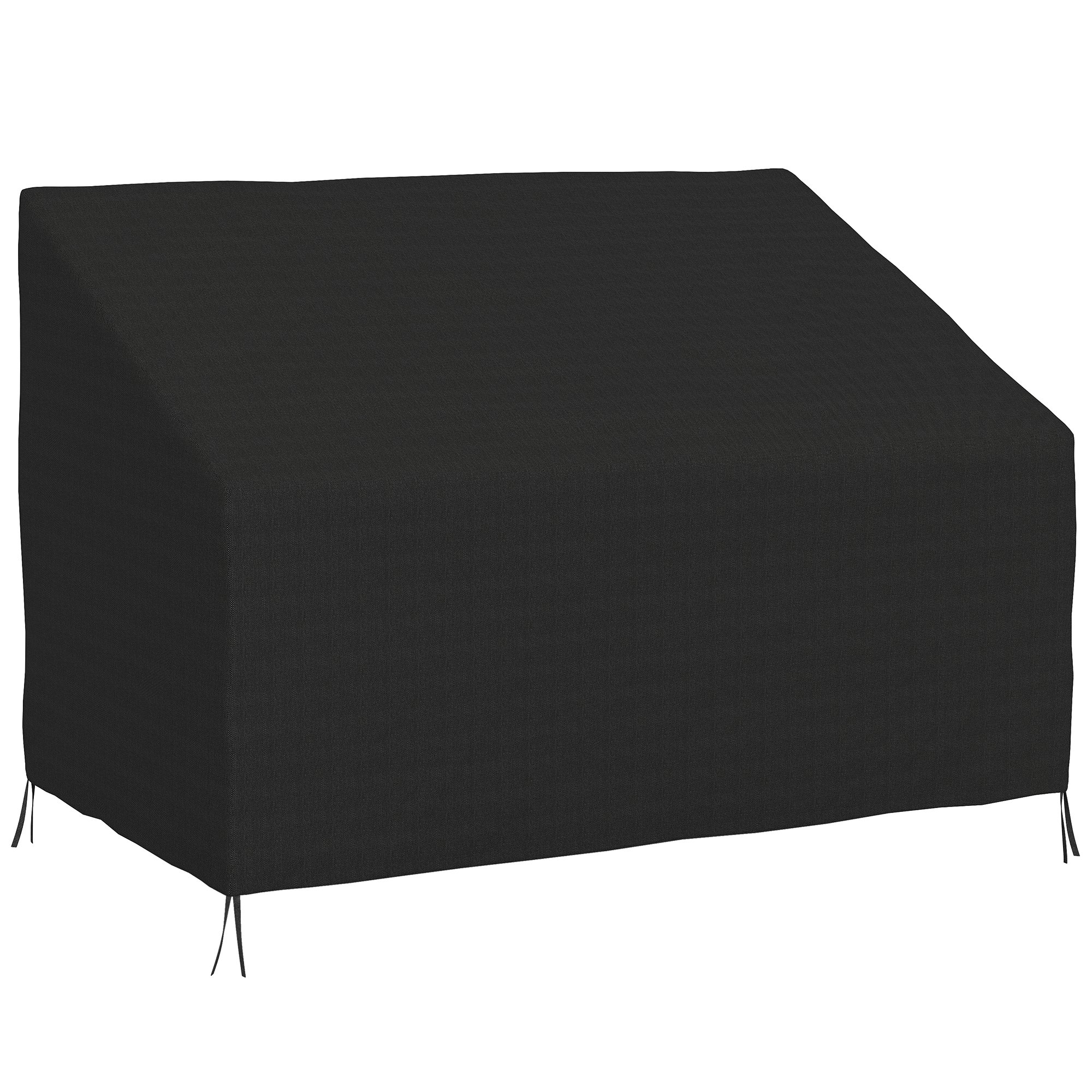 Outsunny 2 Seater Waterproof Furniture Cover - Black