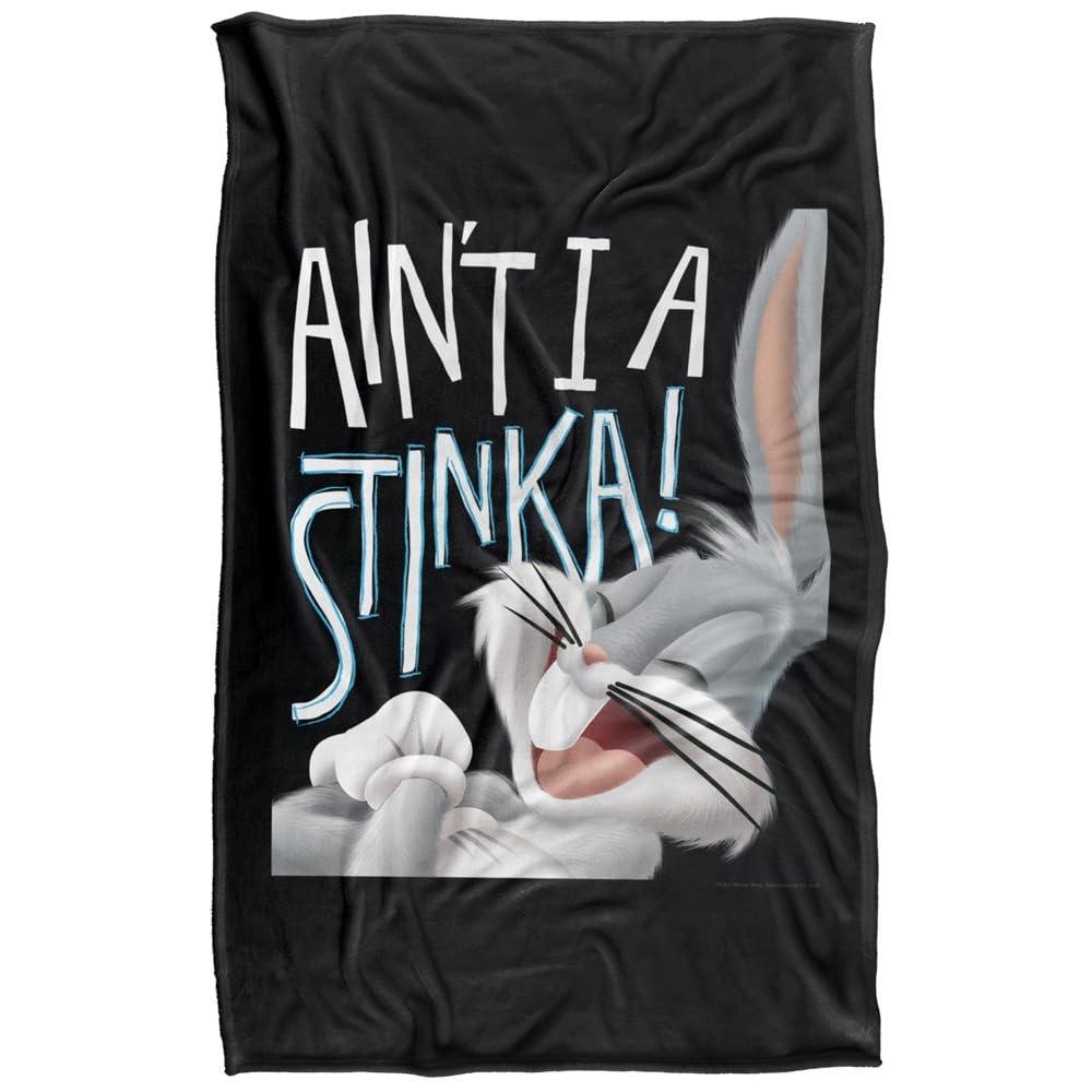 Looney Tunes Bugs Bunny Aint I A Stinker Soft Touch Blanket - 147cm x 91cm