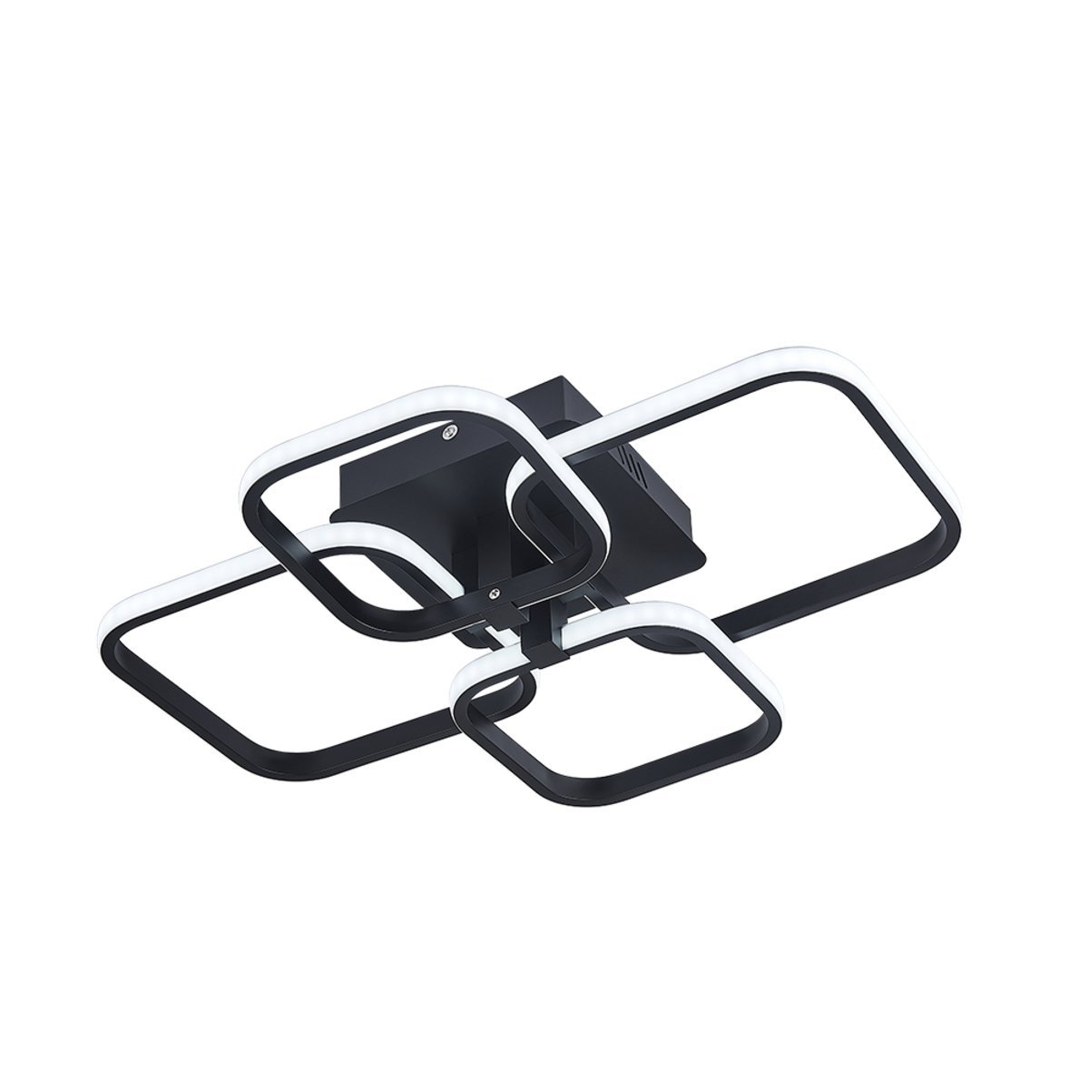 Living and Home LED Semi Flush Ceiling Light - Black