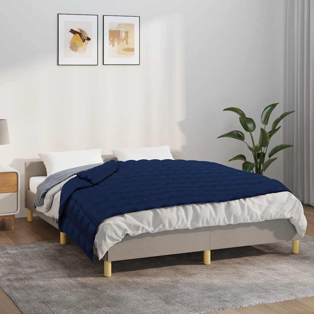 Walplus 11 kg Cotton Weighted Blanket - Blue - 150 x 200 cm