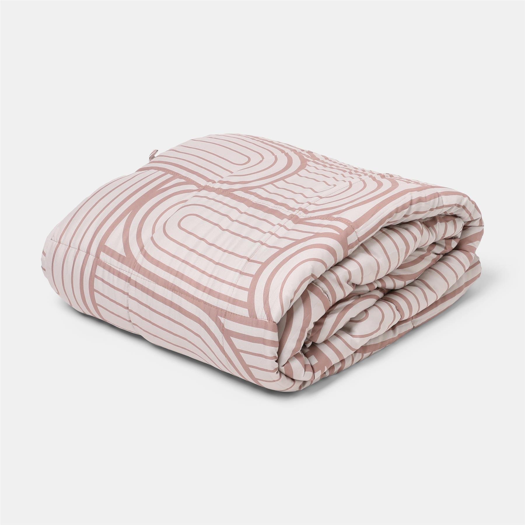 OHS Arches Print Supersoft 8kg Weighted Blanket - 150x200cm - Natural