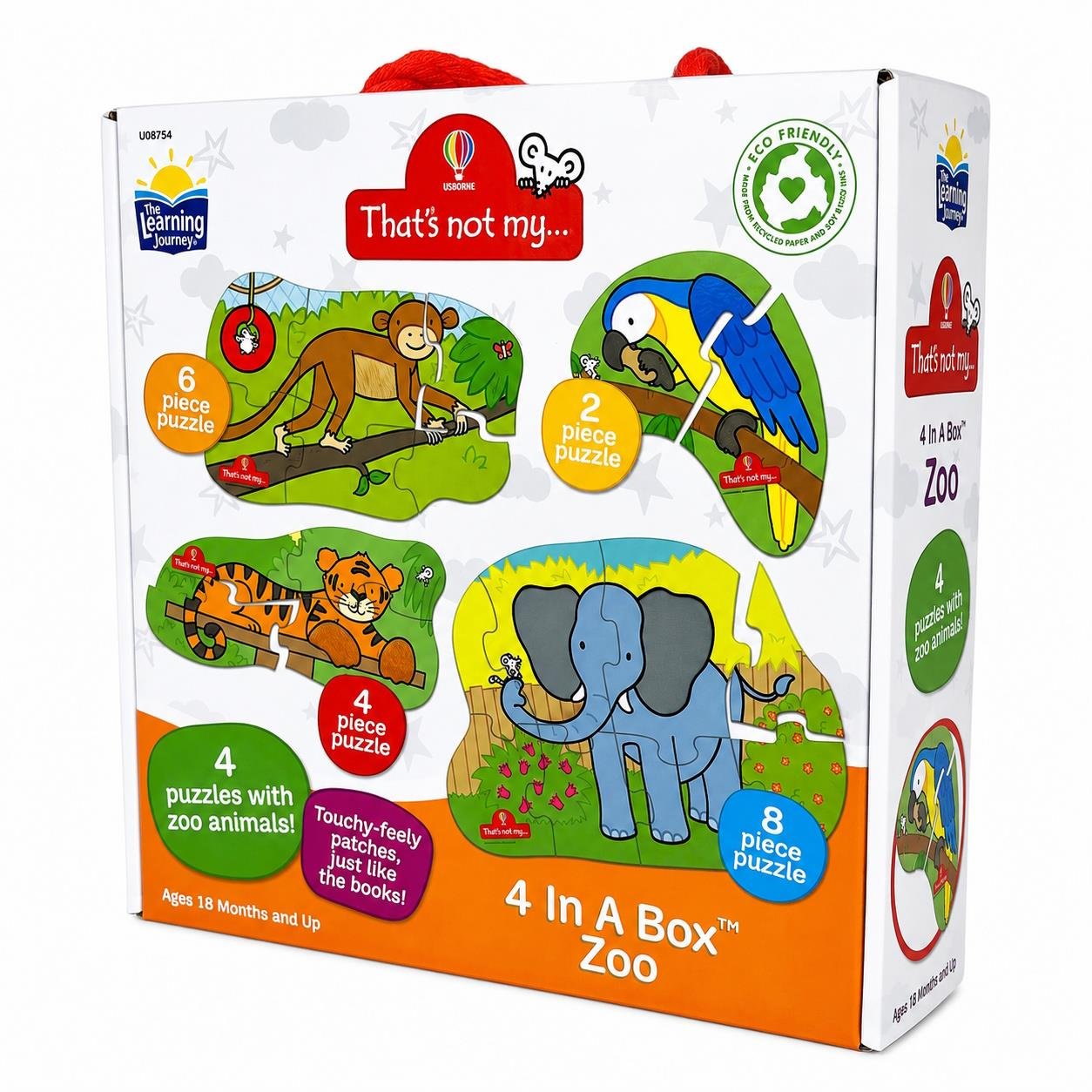 University Games Zoo 4-in-1 Kids Jigsaw Puzzle Set
