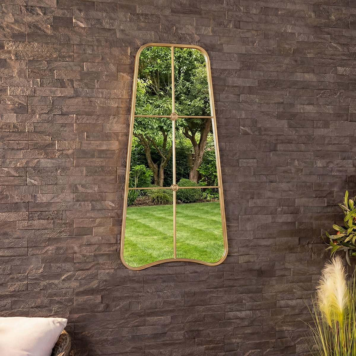 Charles Bentley Copenhagen Weather Resistant Mirror - Gold