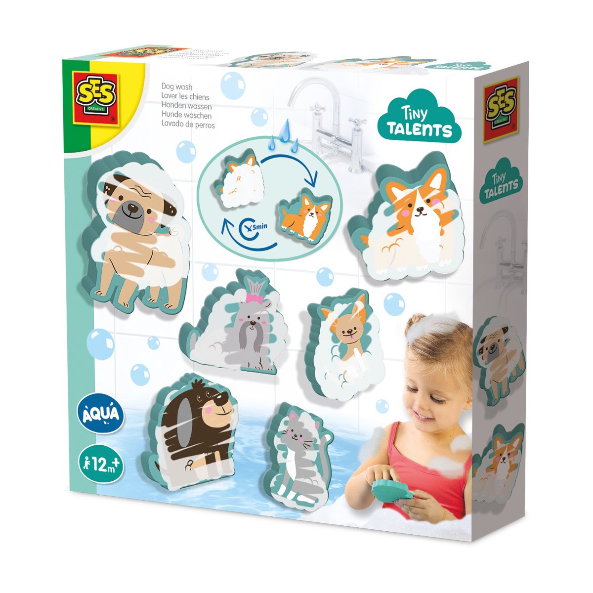 SES Creative Dog Wash Bath Toy Set