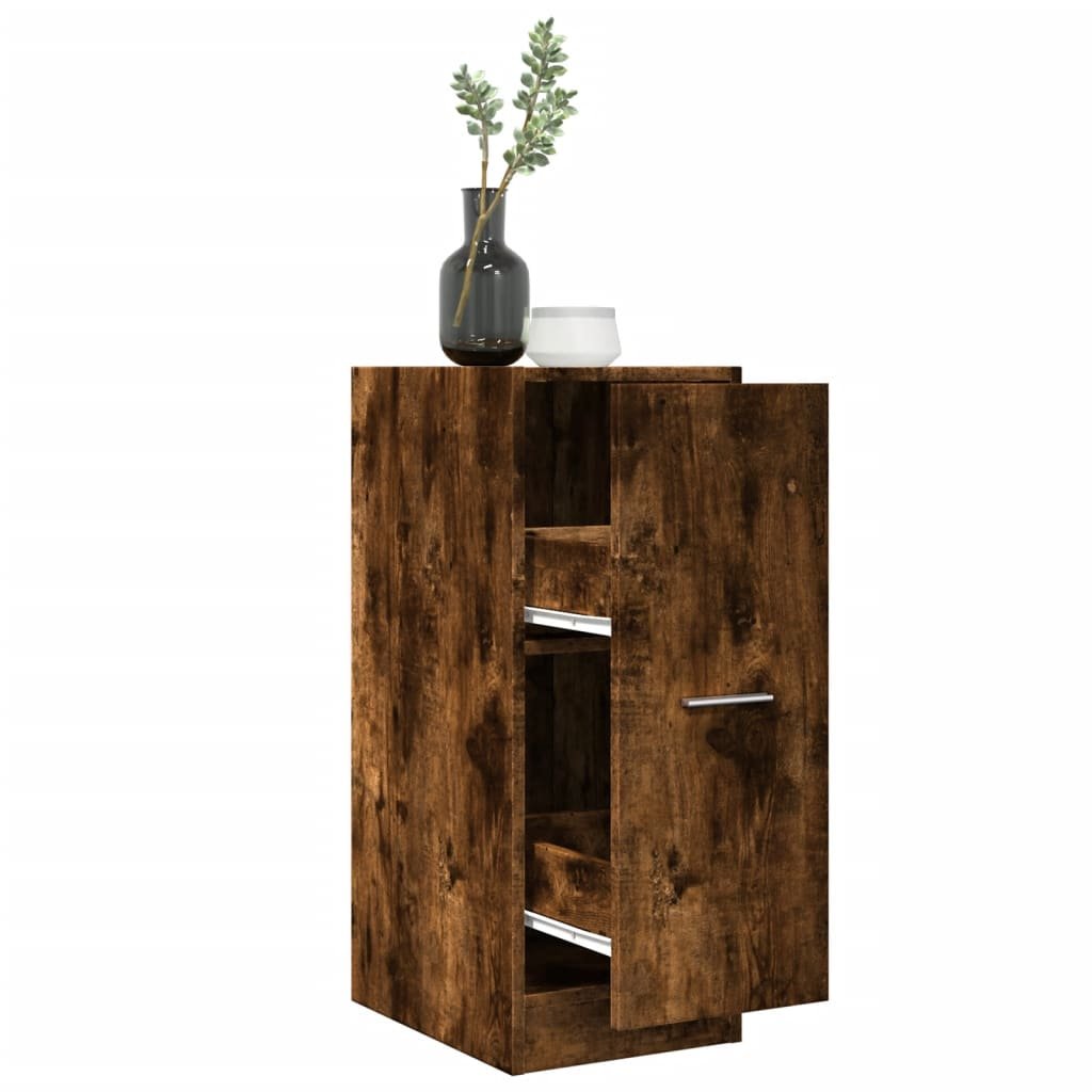 Walplus Engineered Wood Cabinet - Dark Oak - 30 x 41 x 77.5 cm