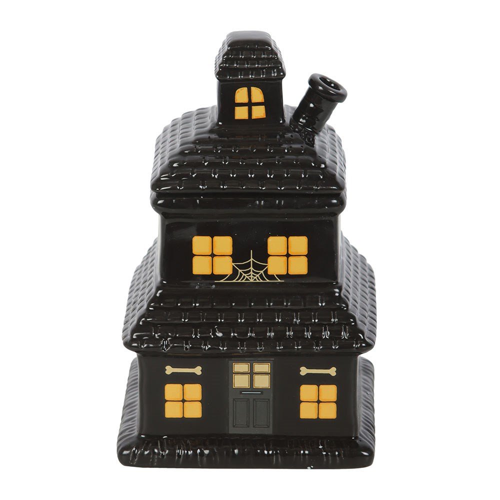 Something Different Haunted House Oil Burner - Black
