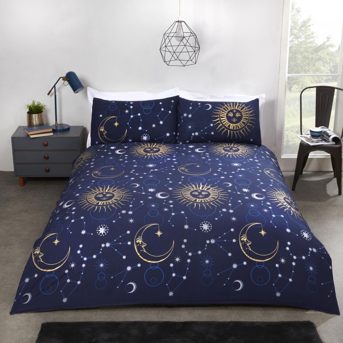 Rapport Celestial Navy Duvet Cover Set - Double