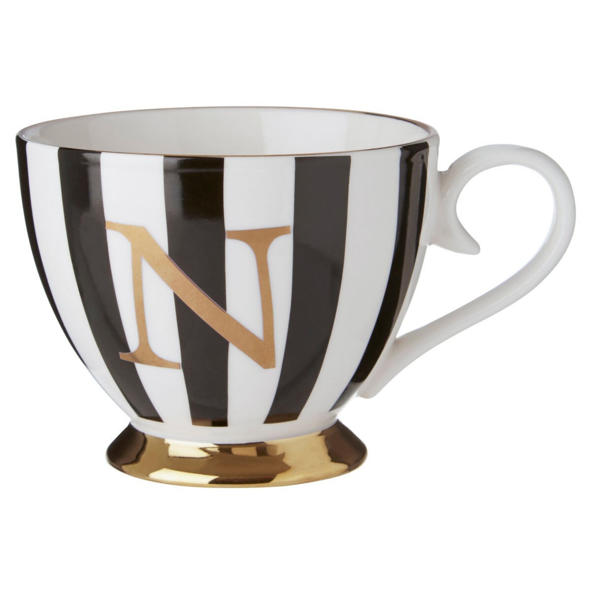 Orsina Duchess N Monogram Mug – Black and White