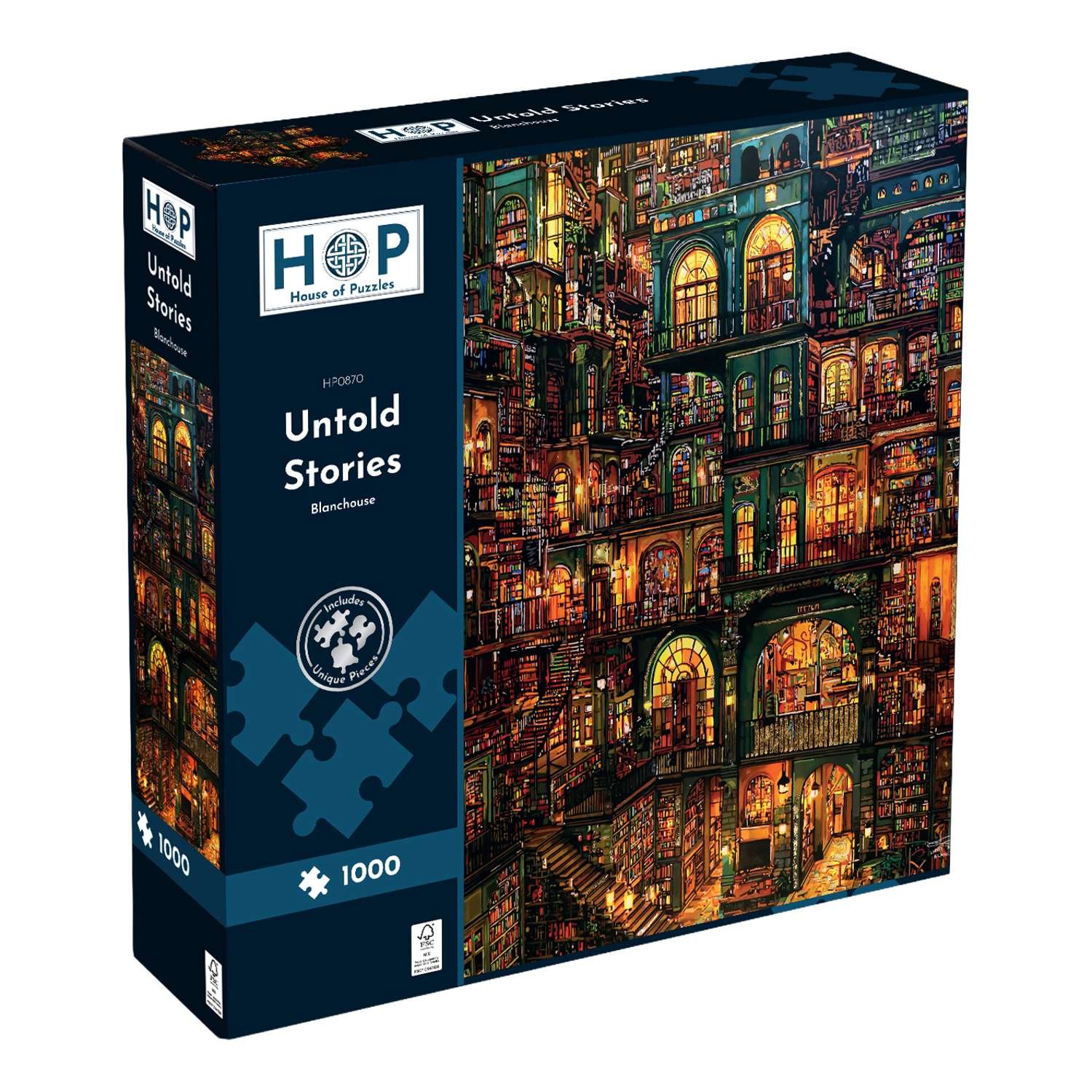 The House of Puzzles Untold Stories 1000 Piece Jigsaw Puzzle