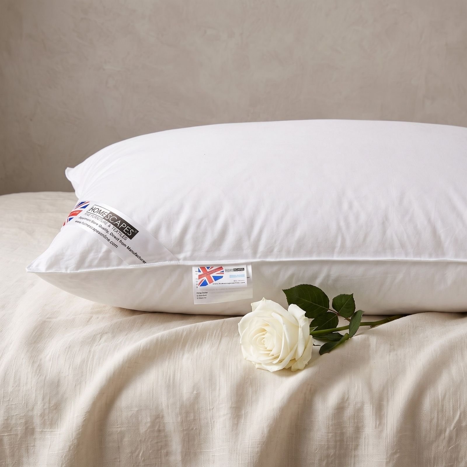 Homescapes Premium Goose Down Pillow