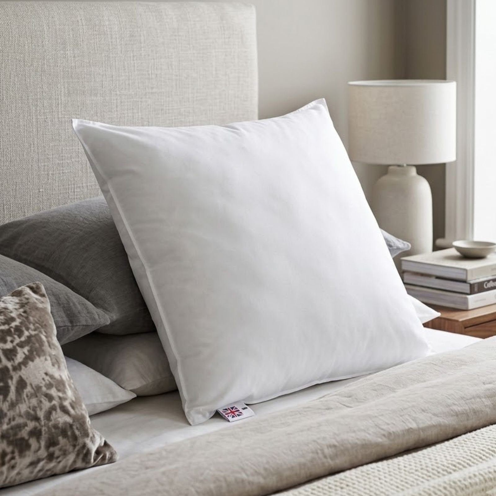 Homescapes Premium Goose Down European Pillow - 80 x 80 cm