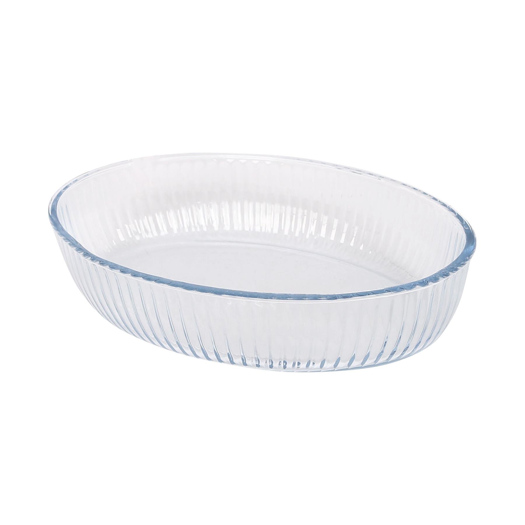 Argon Tableware Optical Oval Glass Dish