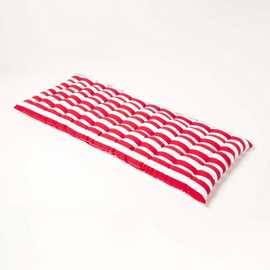 Homescapes 2 Seater Red Stripe Bench Cushion