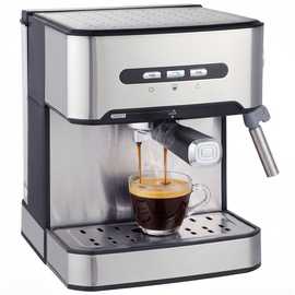 HOMCOM 850W Semi Automatic 20 Bar Coffee Machine - Black and Silver
