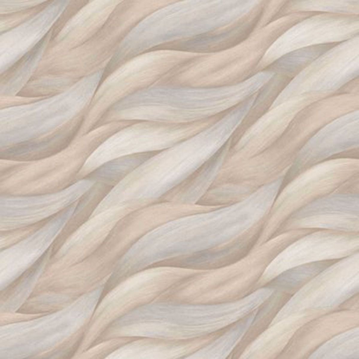 Erismann Casual Chic Wave Vinyl Textured Wallpaper - Natural