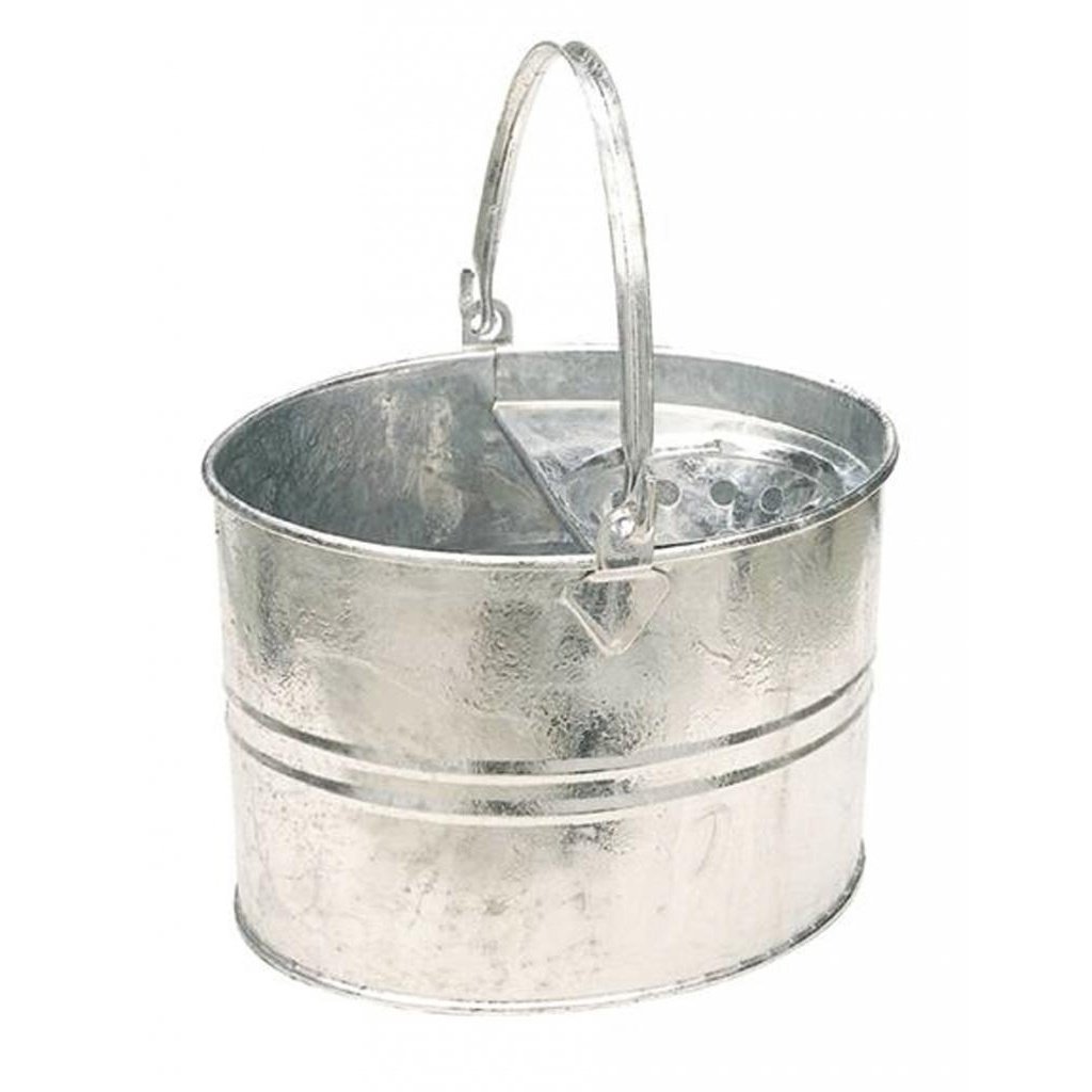 Groundsman Galvanised Mop Bucket - Silver