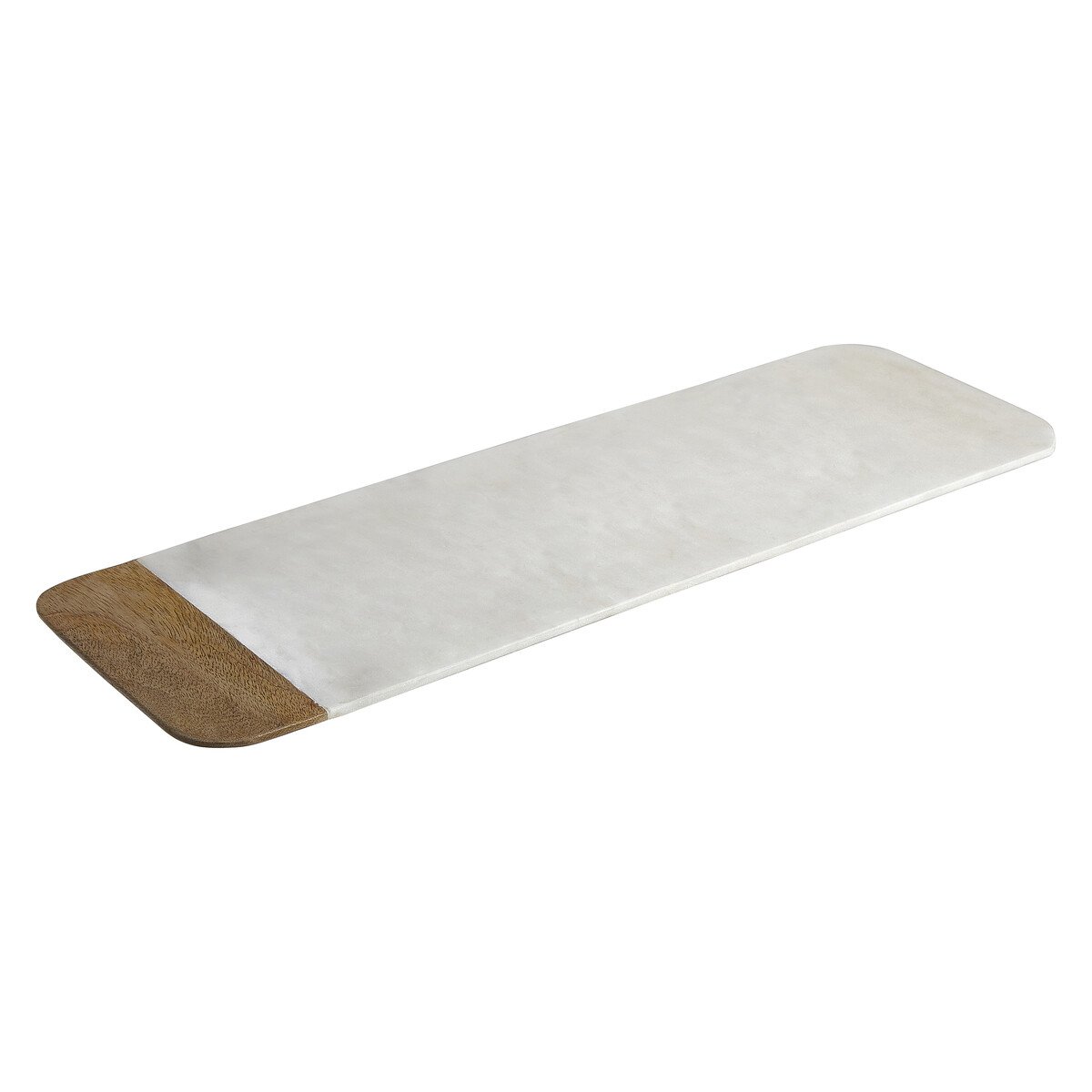 Orsina Monzaro Large Marble and Mango Wood Serving Board - Two Tone