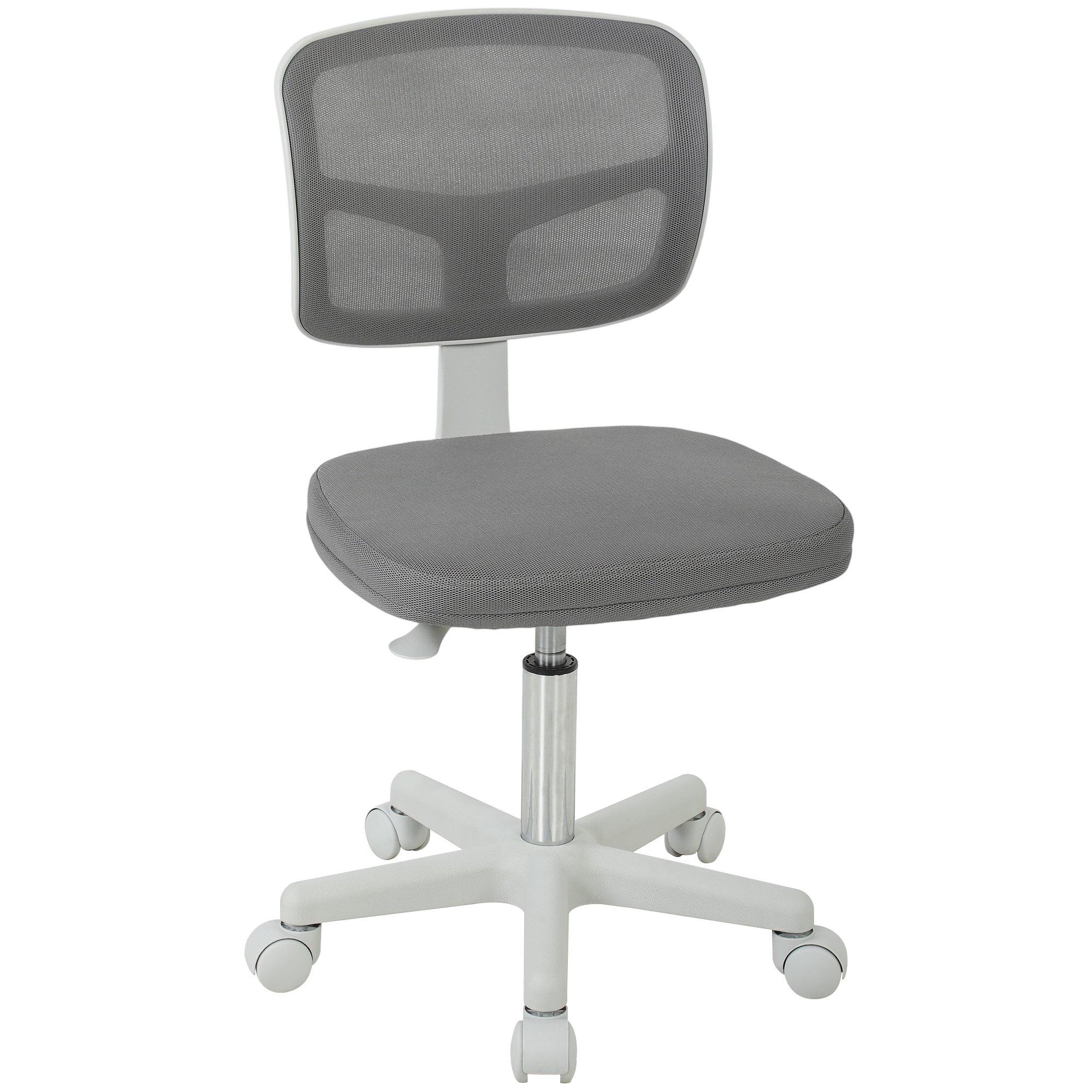 Vinsetto Ergonomic Swivel Mesh Small Office Chair without Arms - Dark Grey