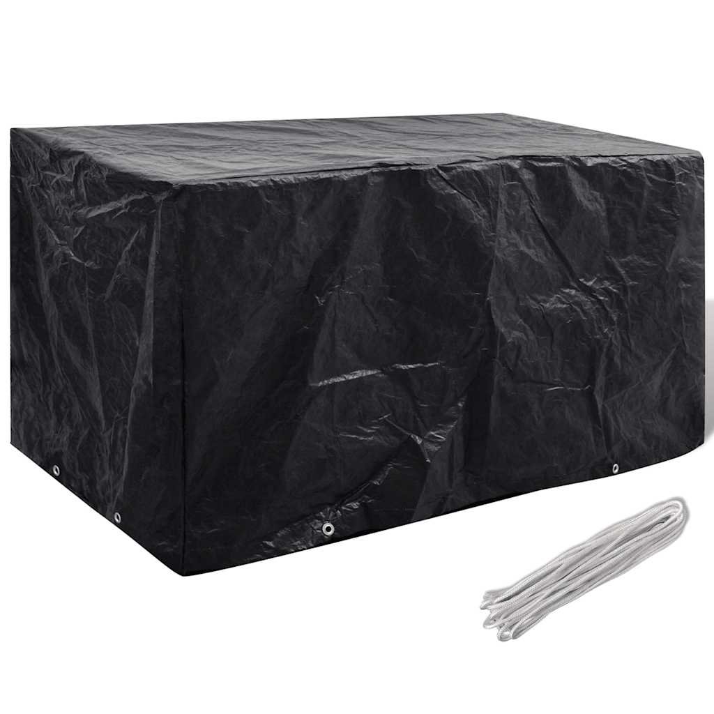 Walplus Aluminium Garden Furniture Cover - Black - 180 x 70 x 90 cm