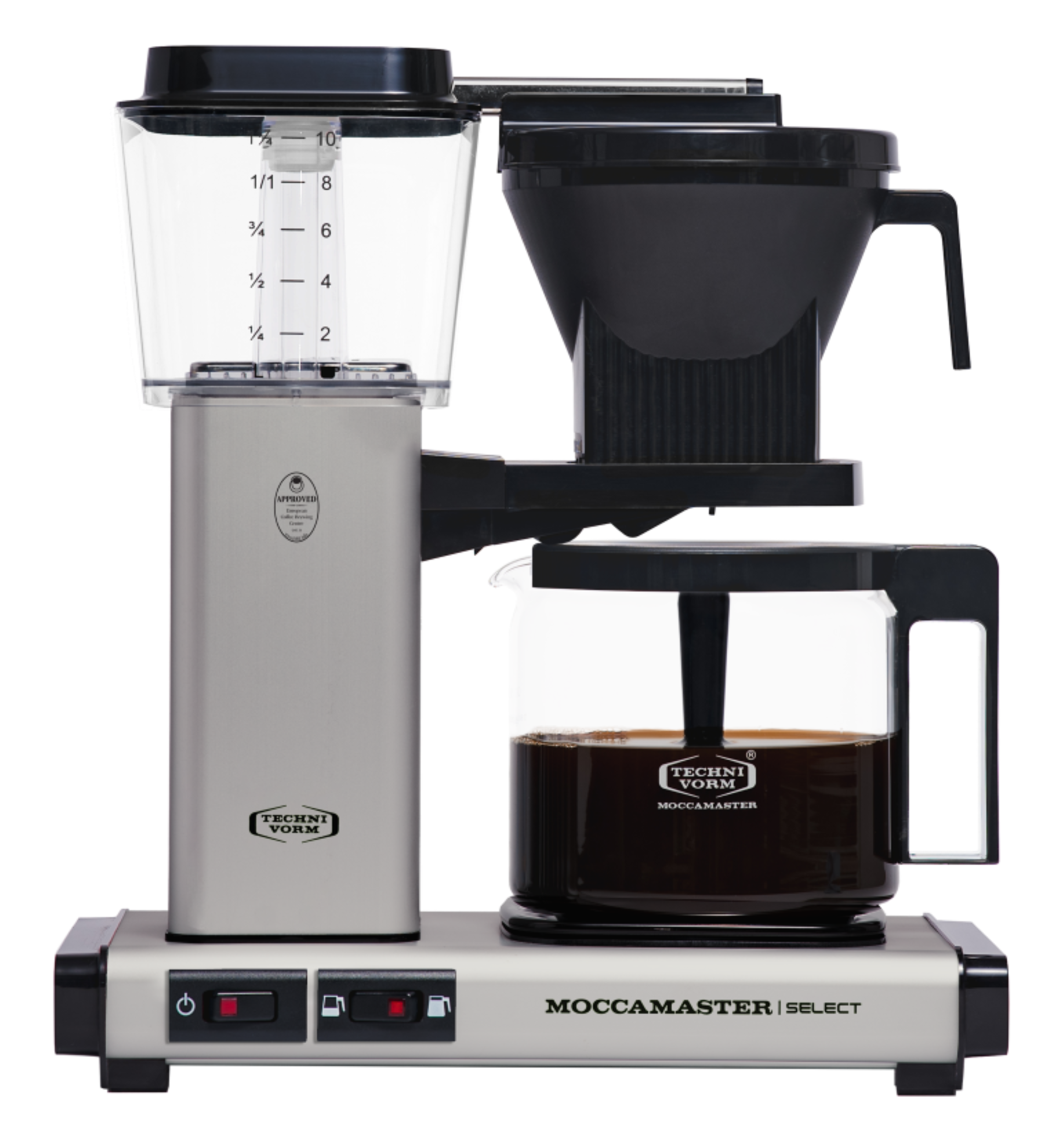 Moccamaster KBG Select Filter Coffee Machine - Matt Silver