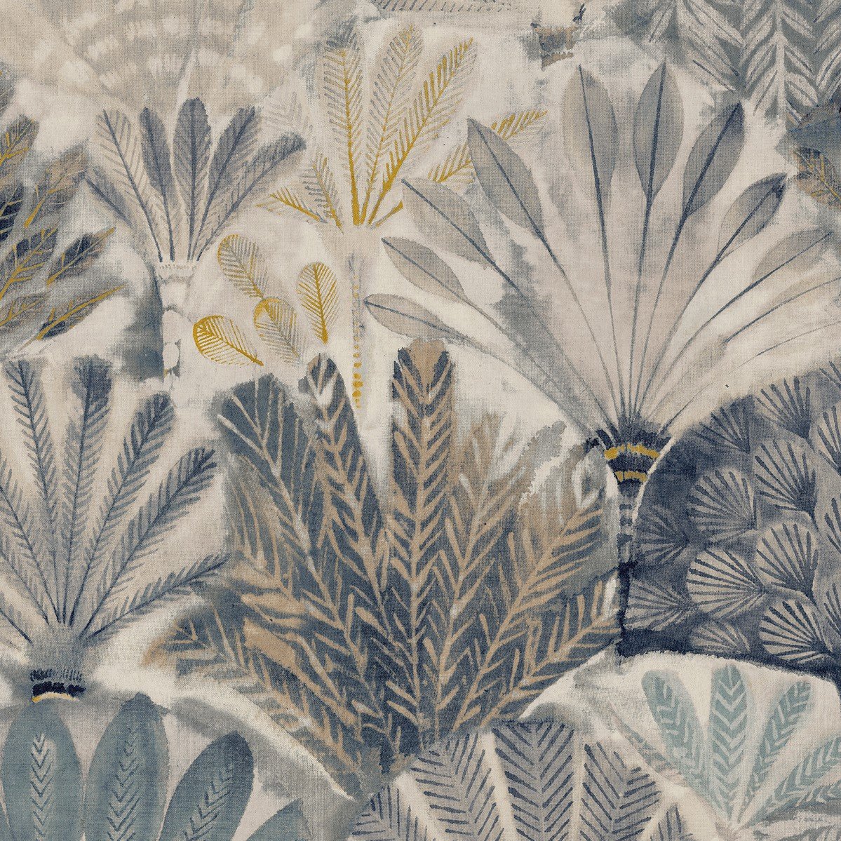 Grandeco Painted Digital Feather 7 Lane Wallpaper Mural - 3.71 x 2.8m