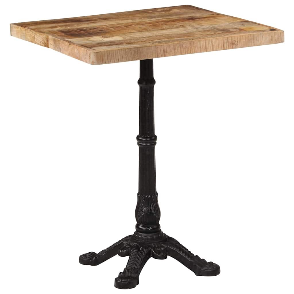 Walplus Mango Wood Bistro Table - Brown - 60 x 60 x 77 cm
