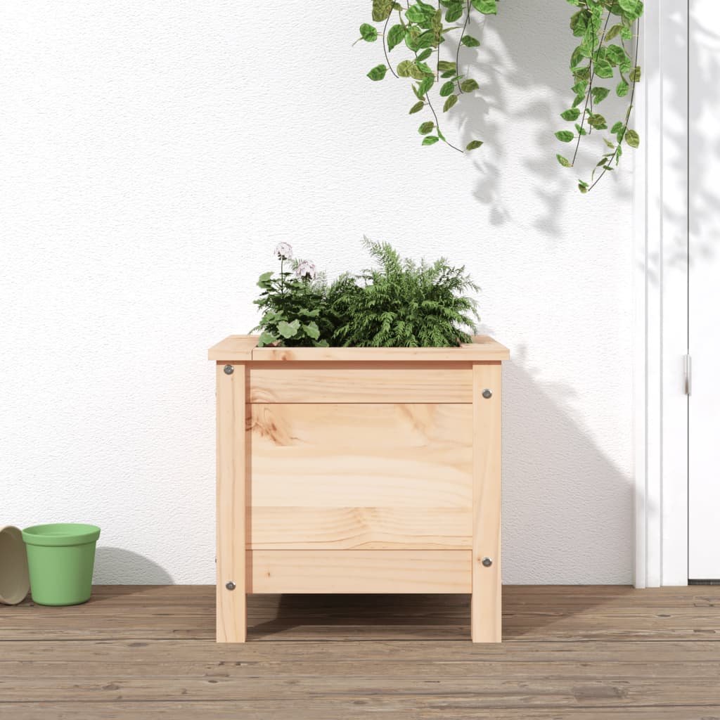 Walplus Wood Garden Planter - 40 x 40 x 39 cm