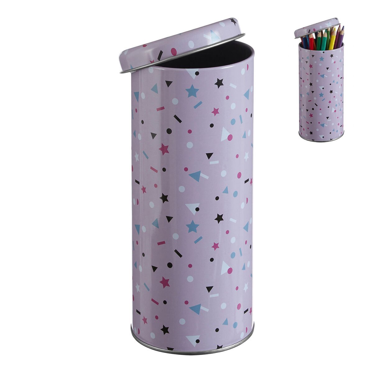 Orsina Paice Round Design Storage Canister – Pink