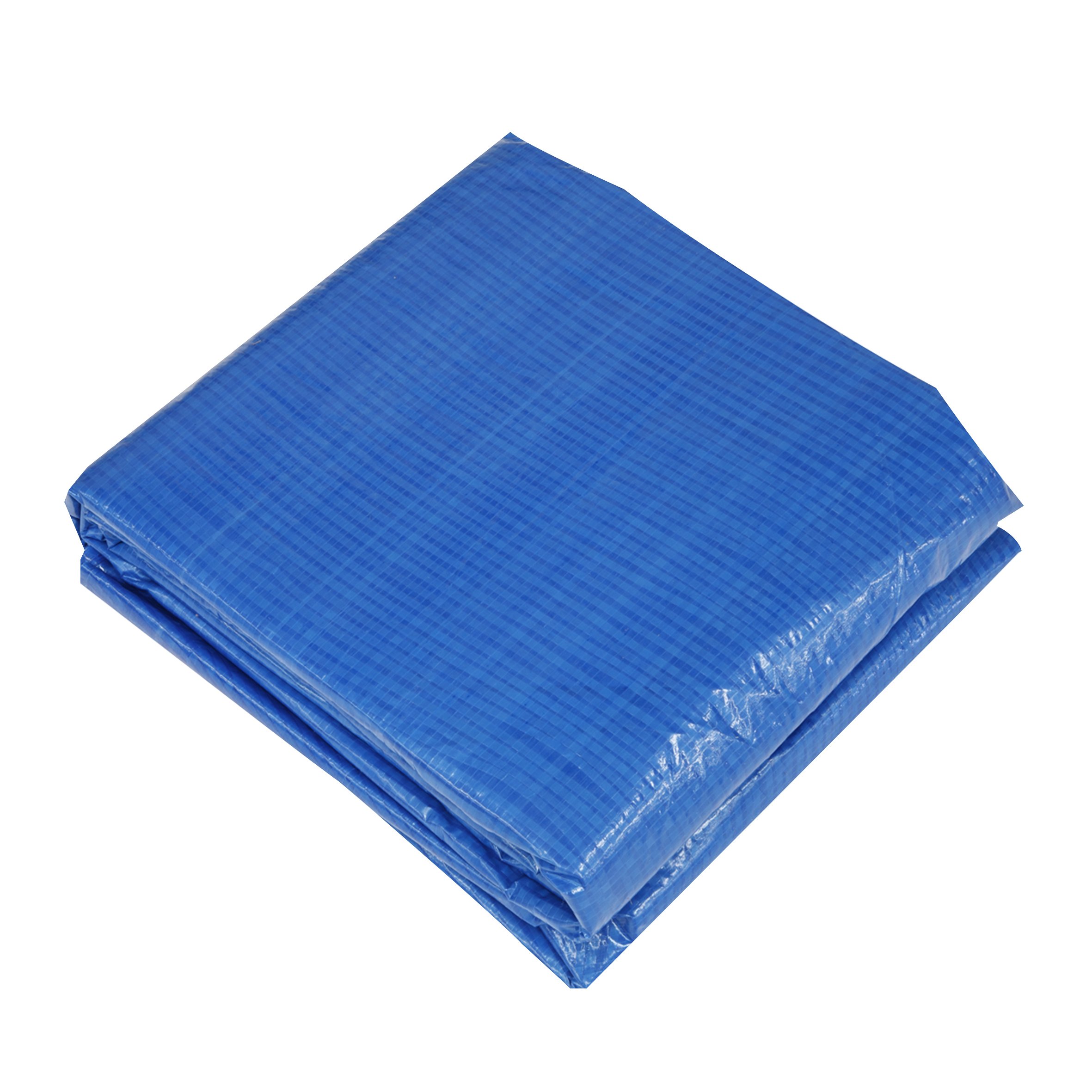 Dellonda Round Swimming Pool Cover with Rope Ties - 15ft