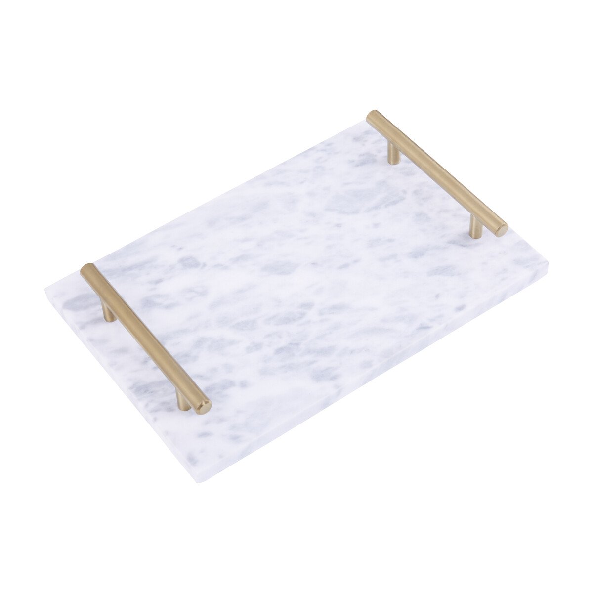 Orsina Salerno Marble Serving board with Handles - Grey