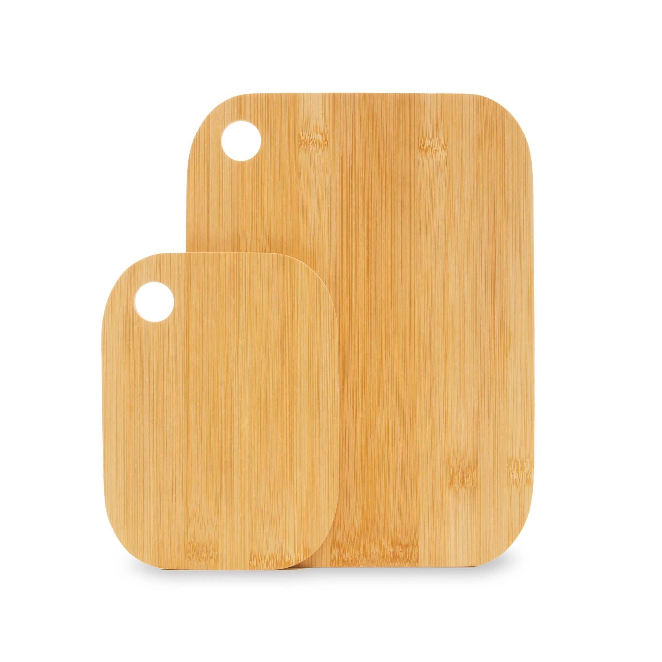 Orsina Dahra Set of 2 Bamboo Cutting and Serving Boards - Natural