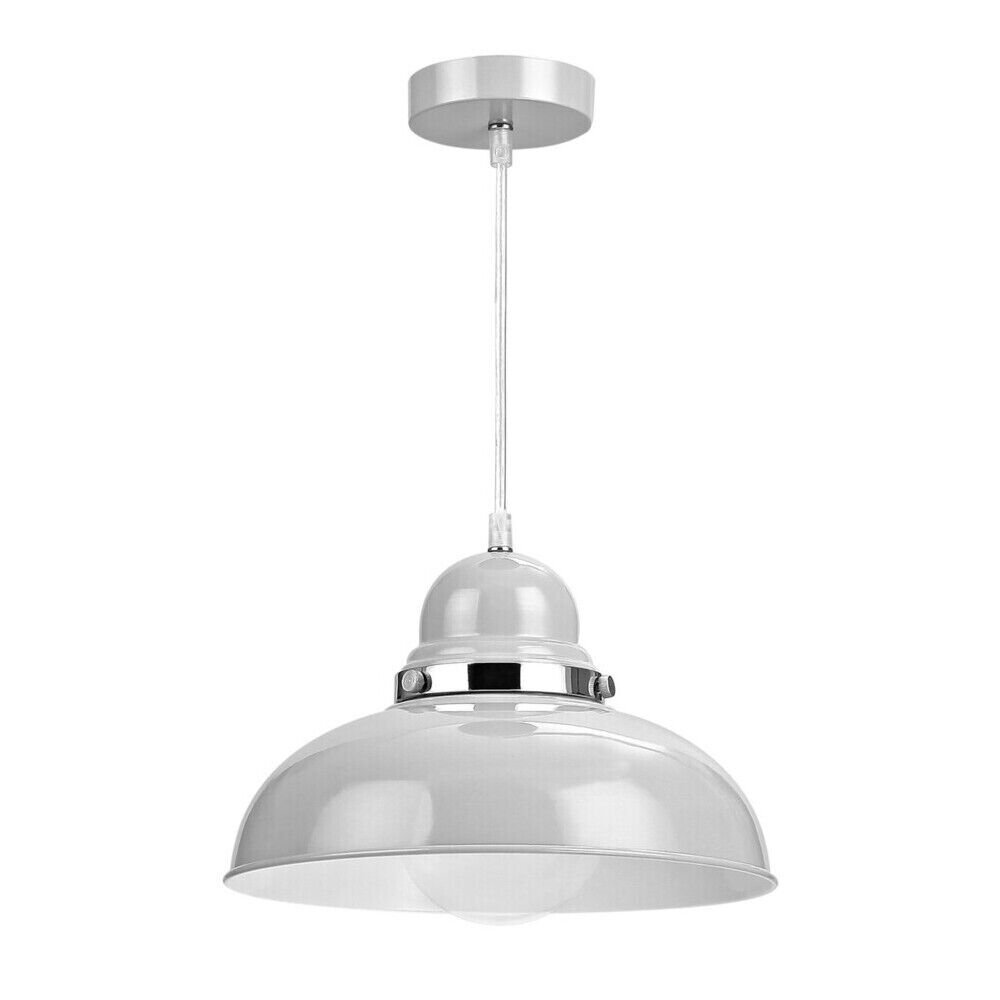 Orsina Vermont Bowl Shaped Pendant Light - Grey