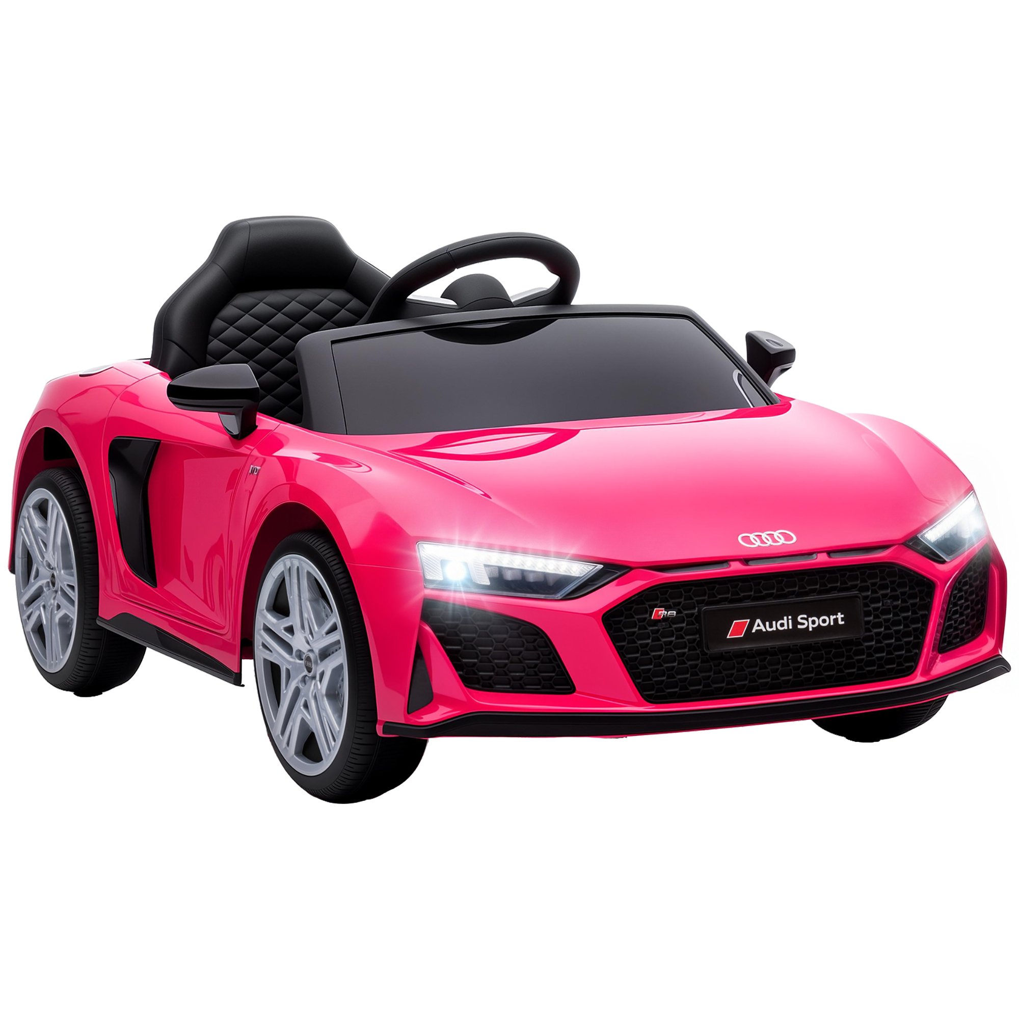 AIYAPLAY Audi R8 Spyder 12V 3 Years Plus Remote Control Ride on Car – Pink