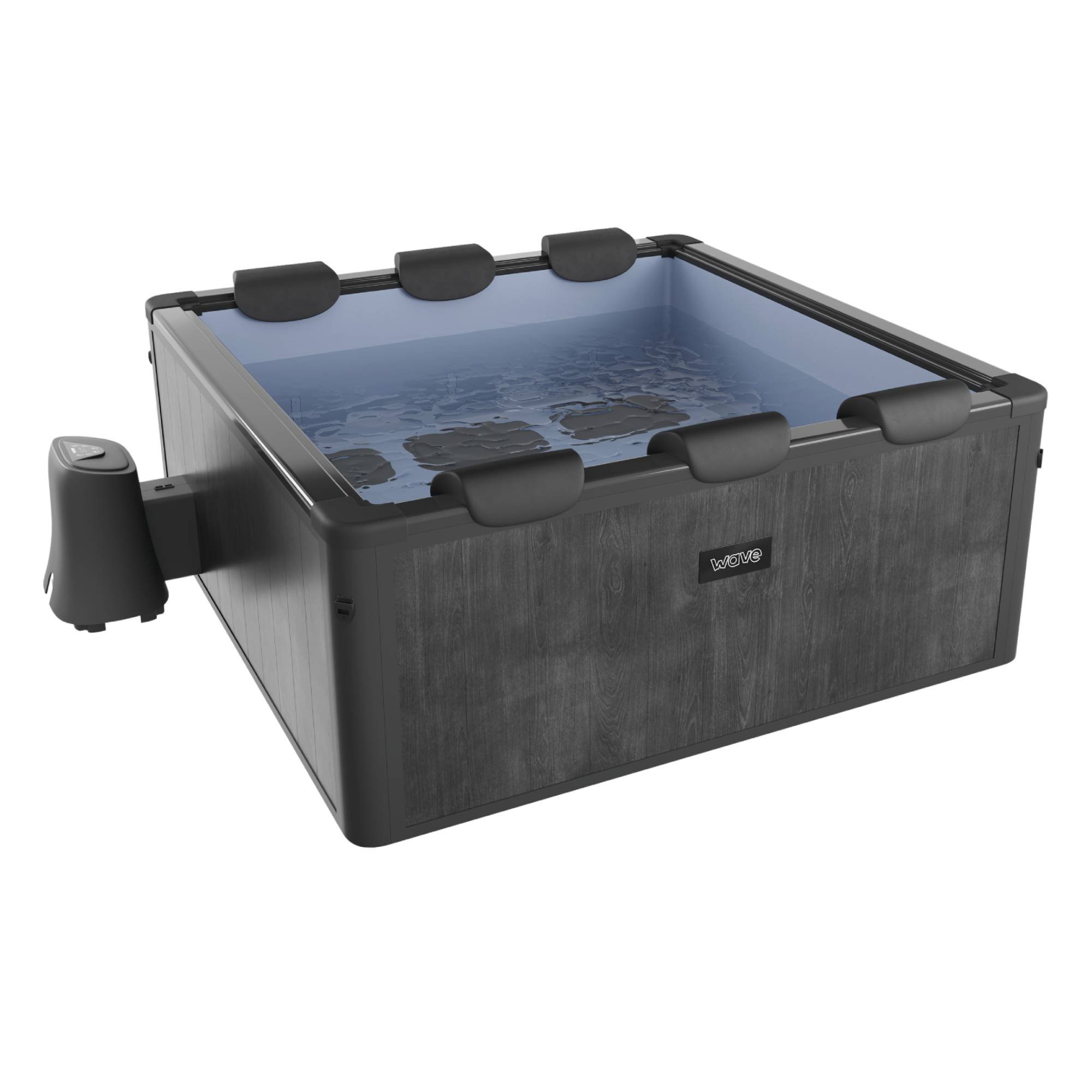 Wave Adriatic 6-Person Square Frame Hot Tub - Black Wood