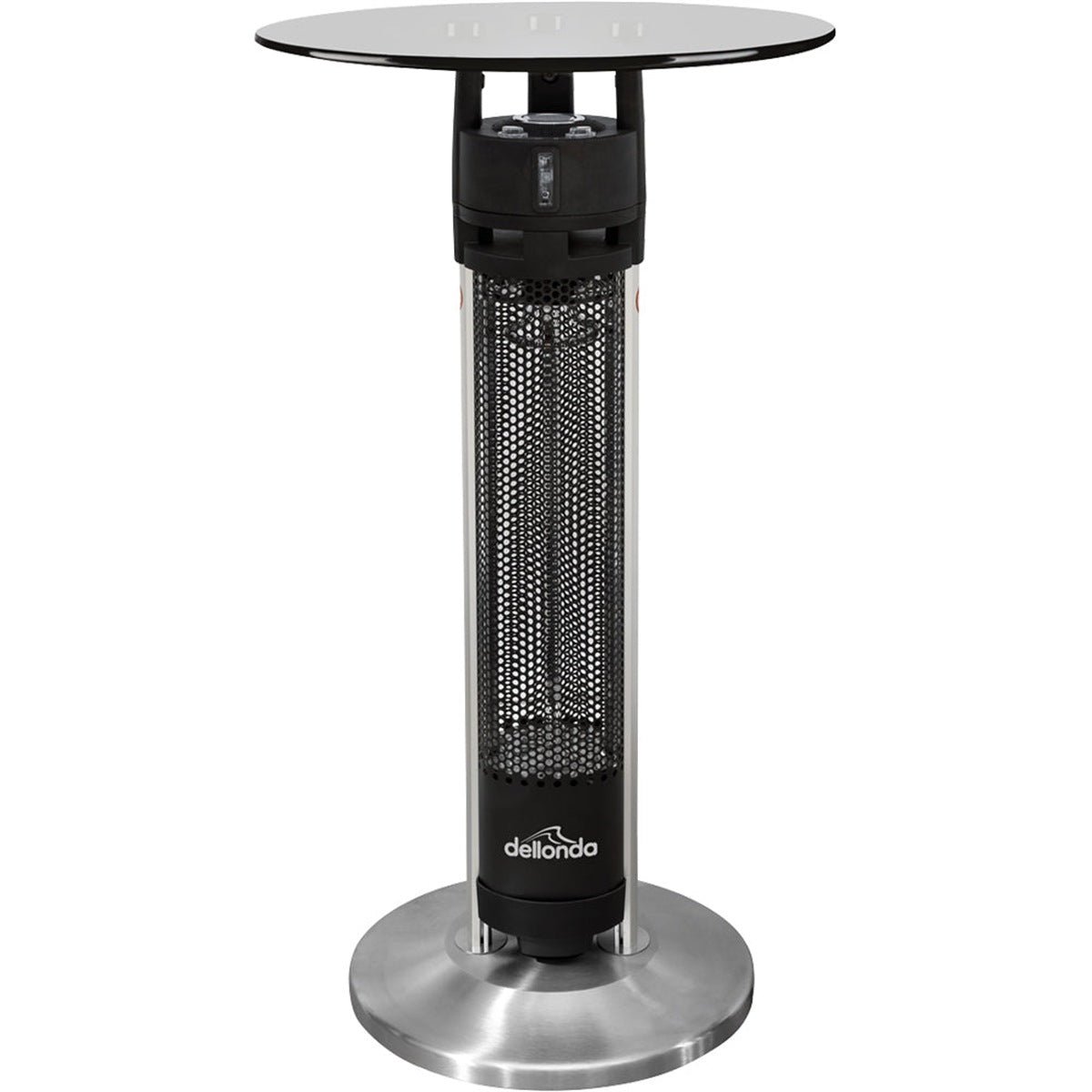 Loops Direct 1200W Carbon Heater Bistro Table - Stainless Steel