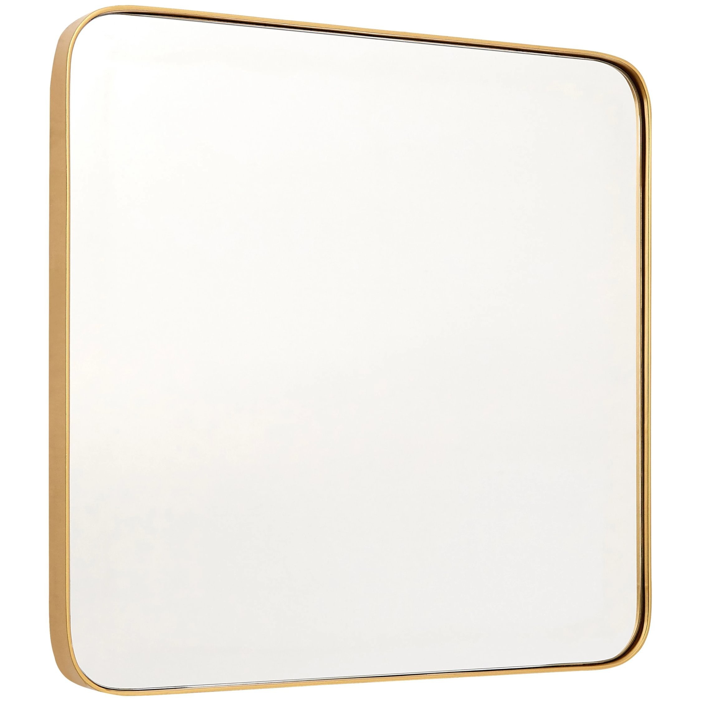 Orsina Tia Small Finish Square Wall Mirror – Gold