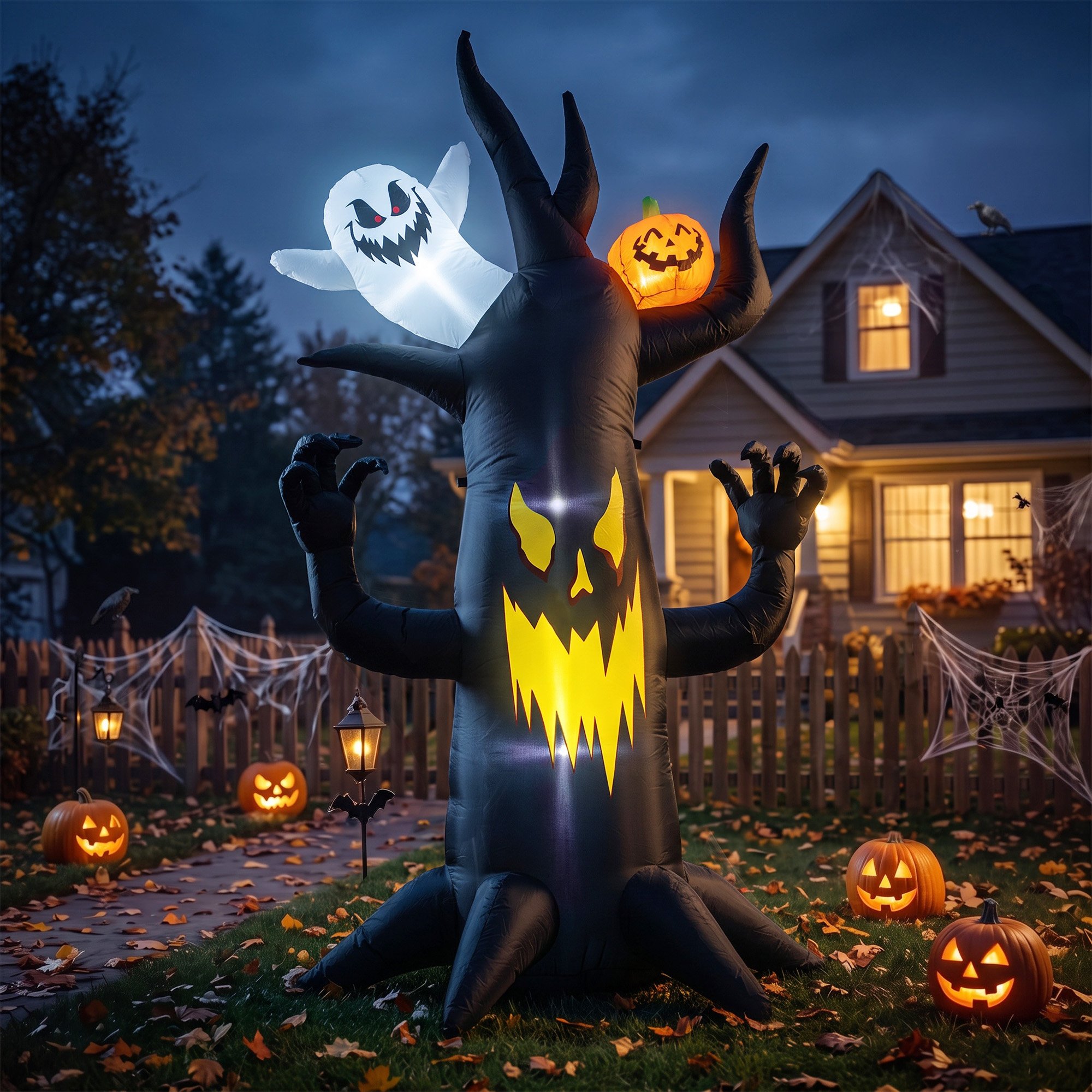 Outsunny 8FT Halloween  Spooky Tree Inflatable Decoration