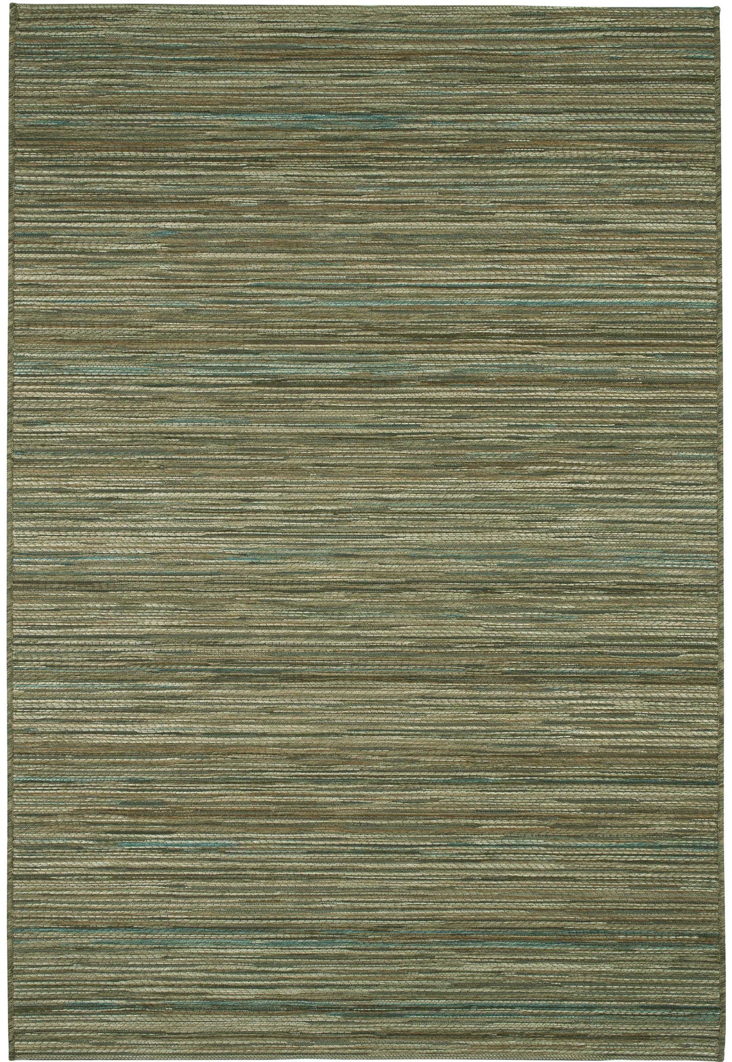 Mega Flooring Green Modern Striped Rug - 80 x 150cm