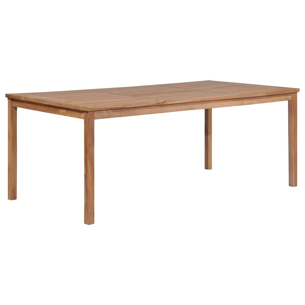 Walplus Teak Wood Dining Table - Brown - 200 x 100 x 77 cm