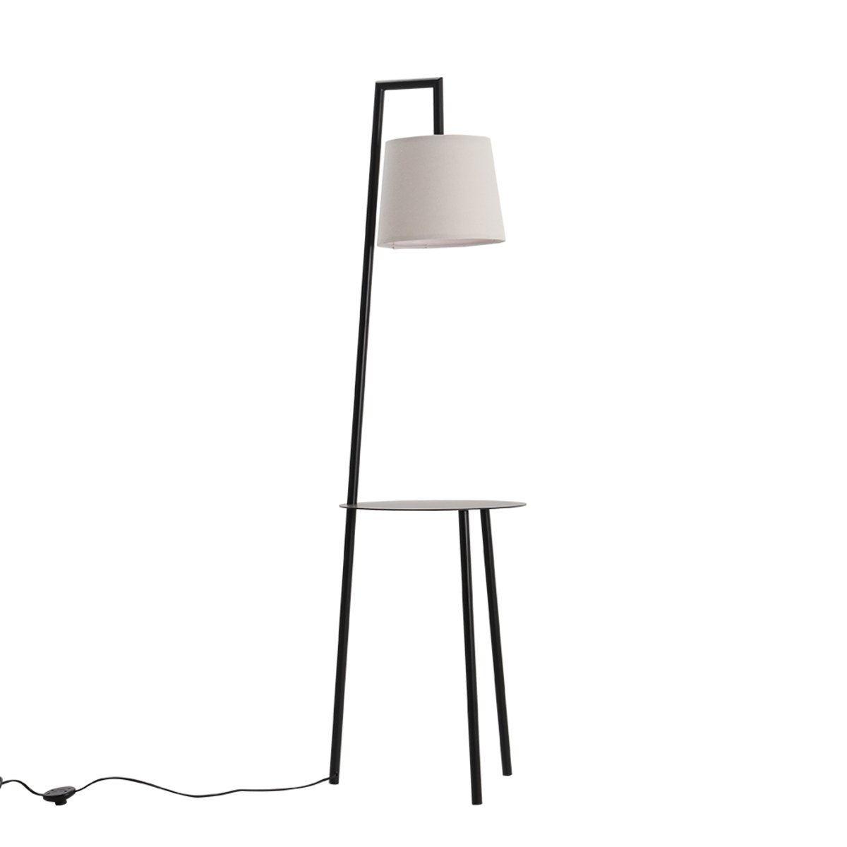 Living and Home Metal Tray Table Floor Lamp