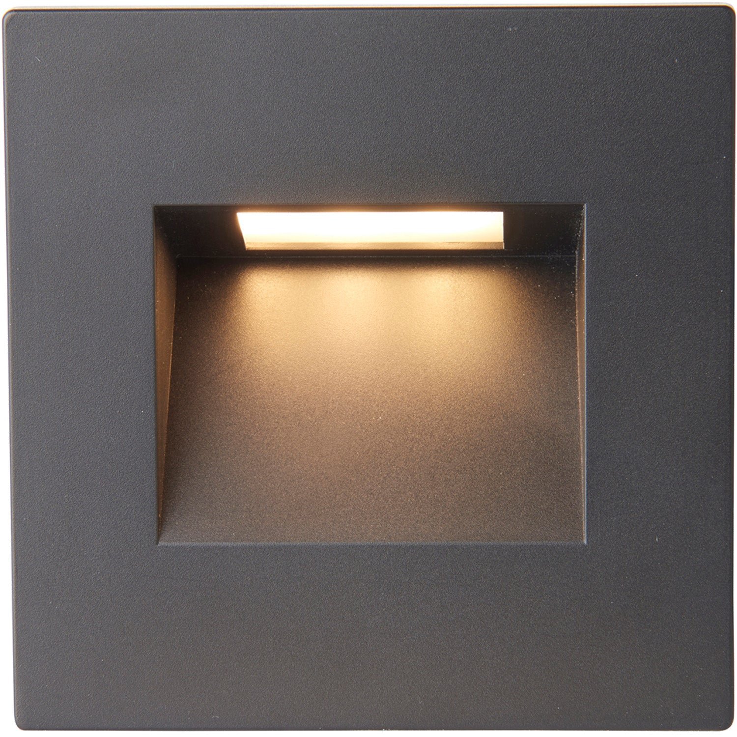 Loops Direct 8cm Polycarbonate Indirect LED Wall Light - Black