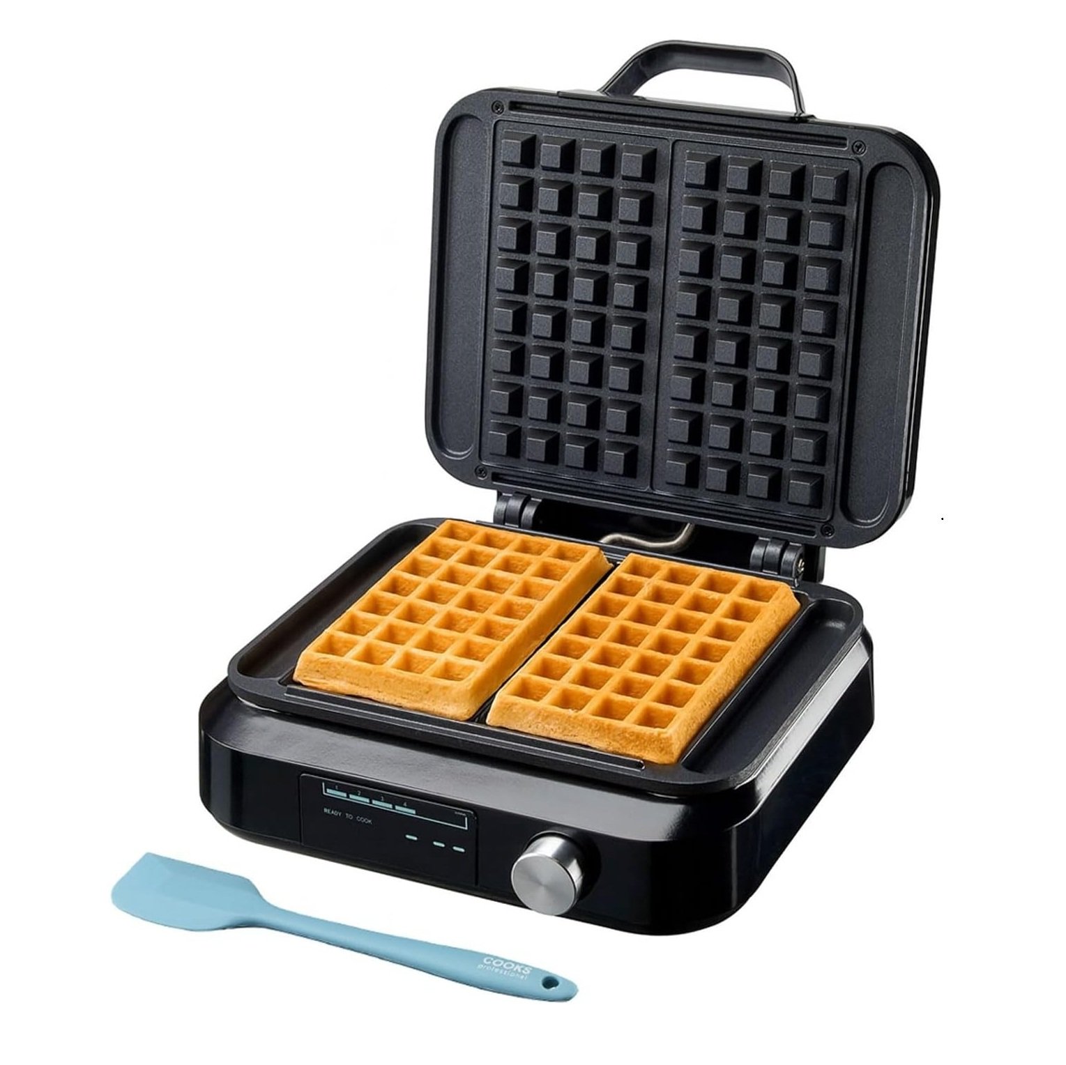 Cooks Professional Digital Waffle Maker with Non-Stick Plates & Spatula
