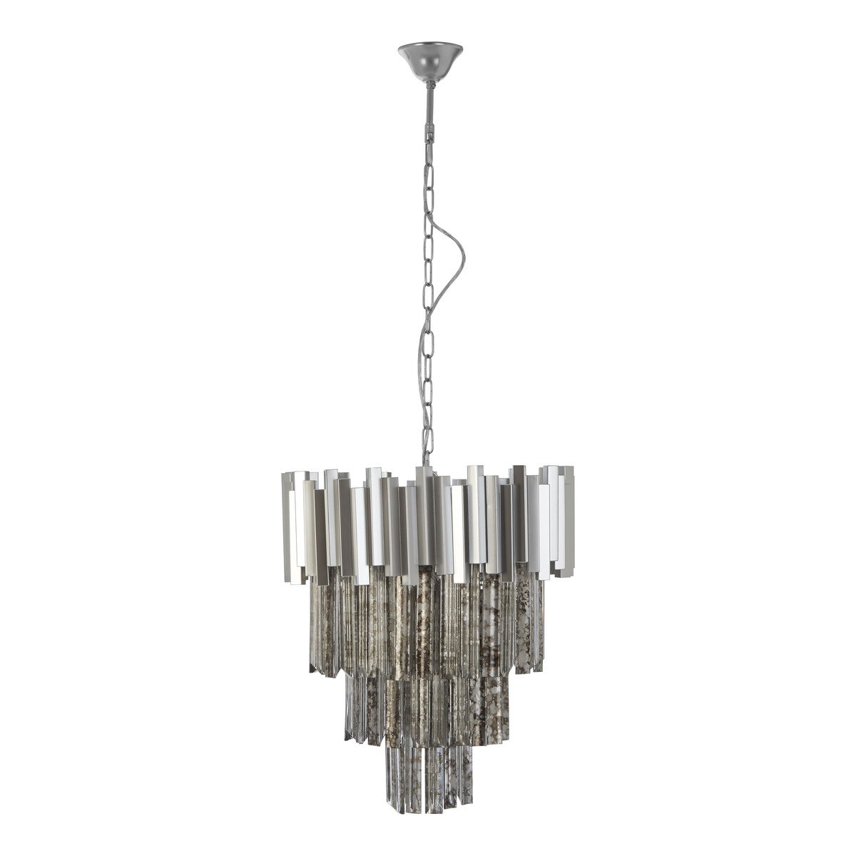 Orsina Lustra Large Chandelier - Nickel