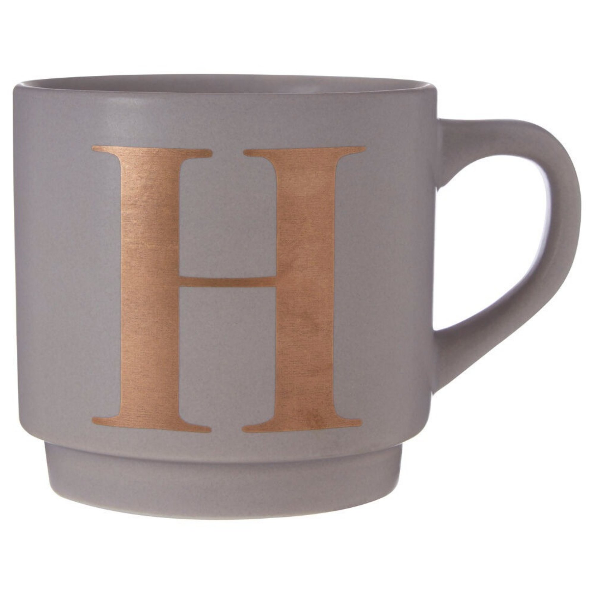 Orsina Signet H Monogram Mug – Grey