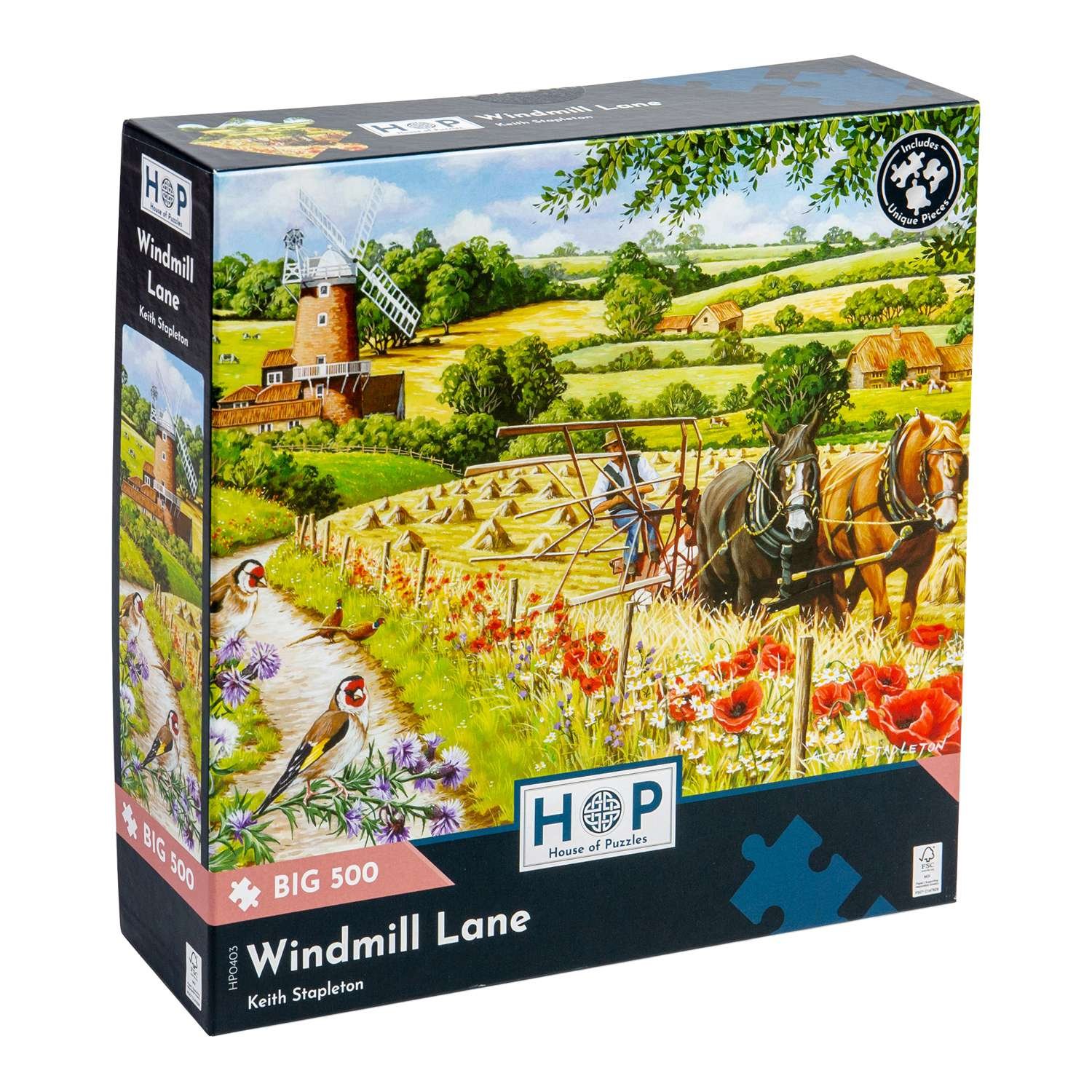 The House of Puzzles Windmill Lane BIG 500 Puzzle 3 Years +