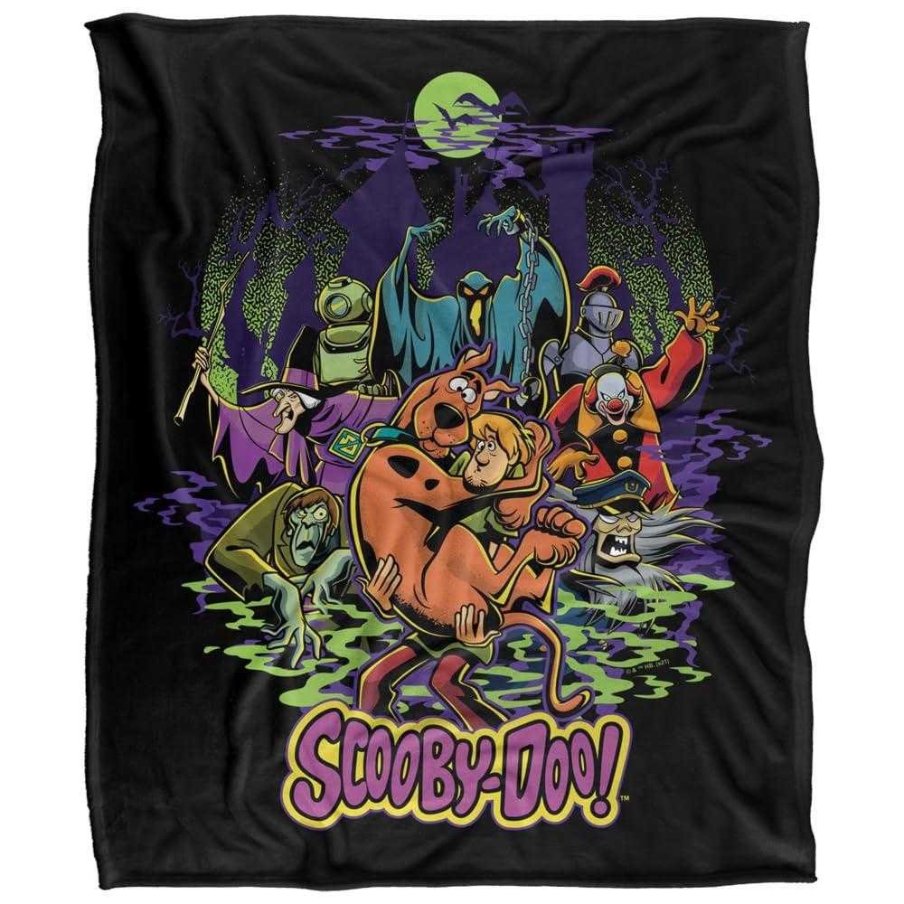 Scooby Doo Shaggy Chased By Monsters Blanket - 152cm x 127cm