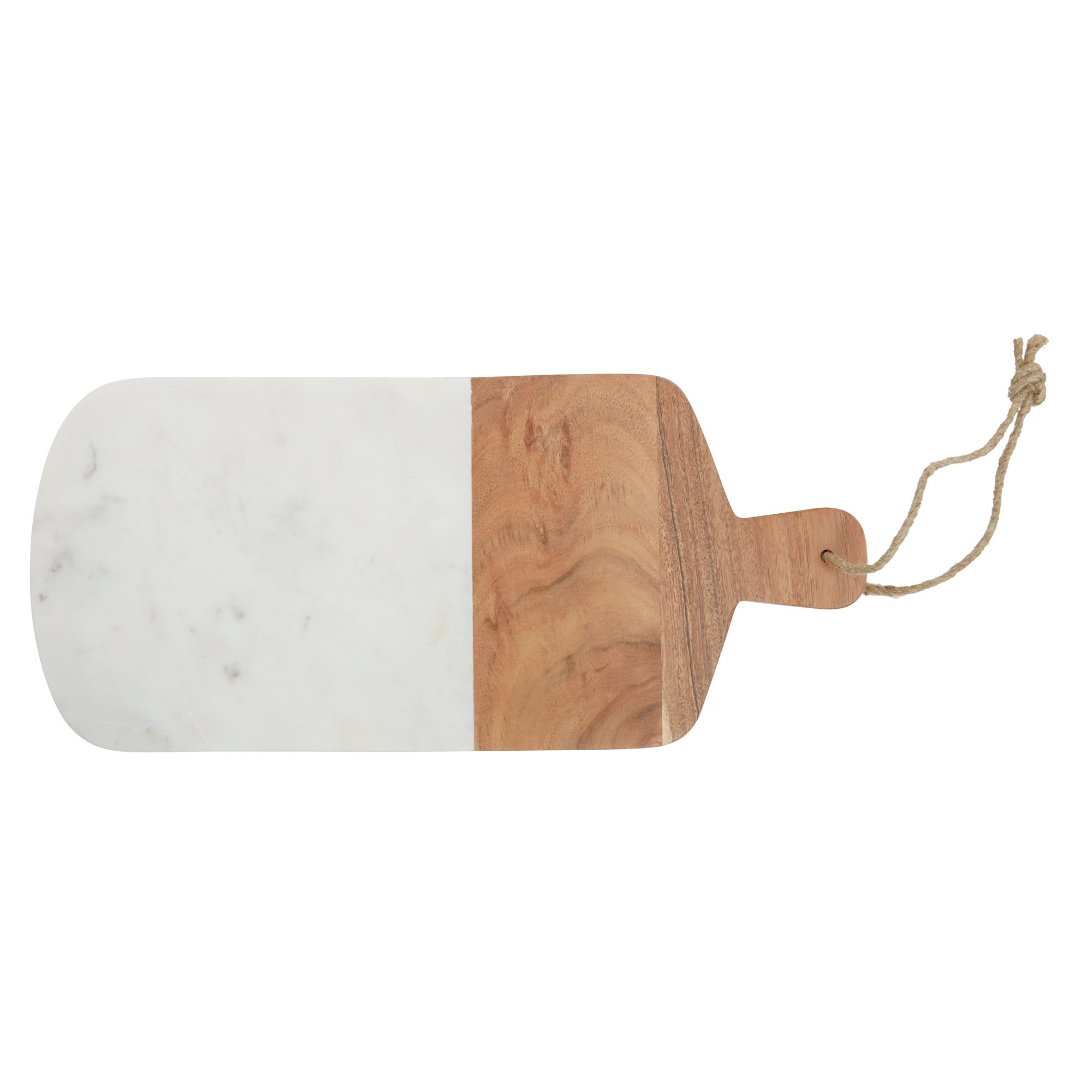 Orsina Monzaro Rectangular Marble and Acacia Wood Paddle Board
